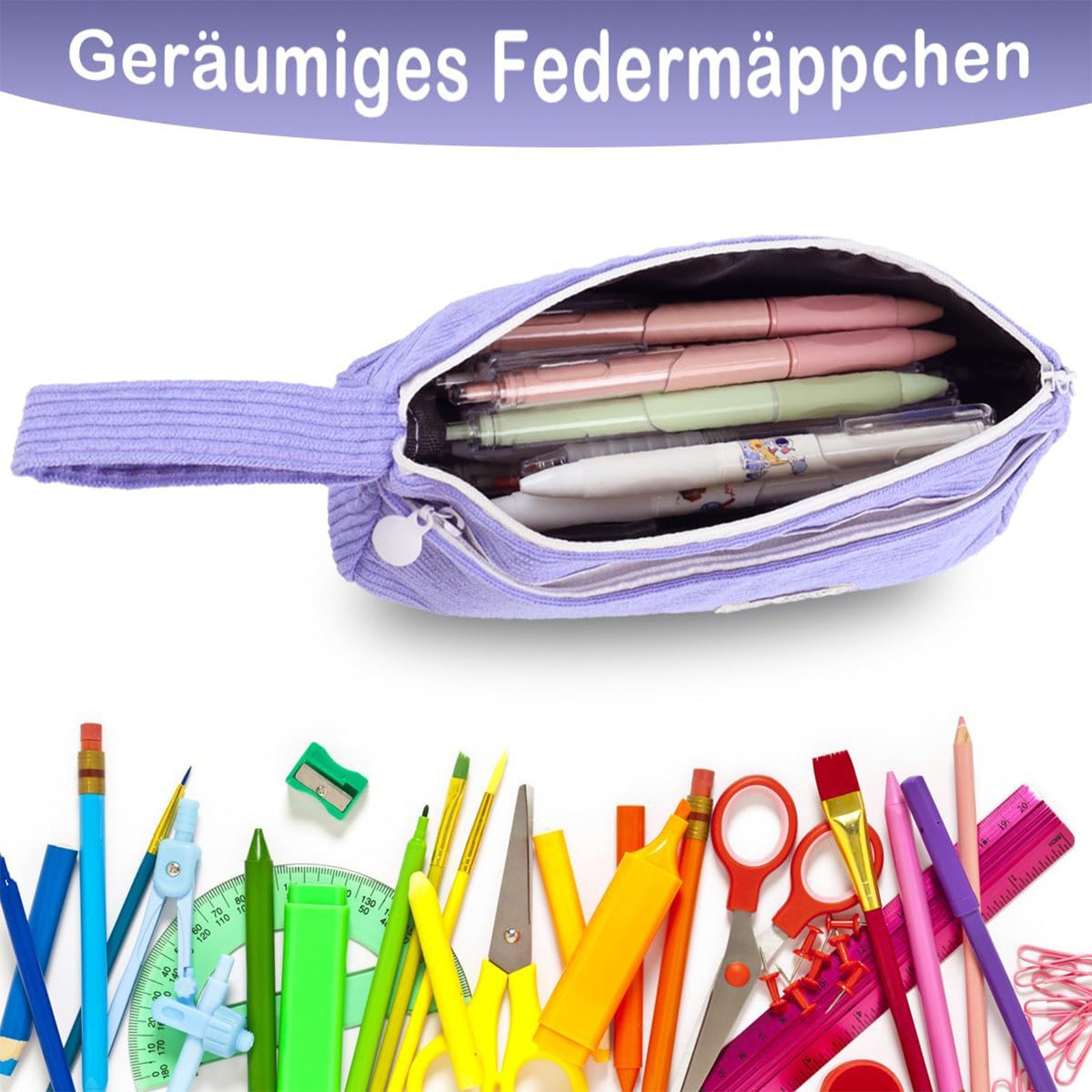 OKWISH Federmäppchen Stifteetui Schreibwarenetui Schlampermäppchen Stiftema günstig online kaufen