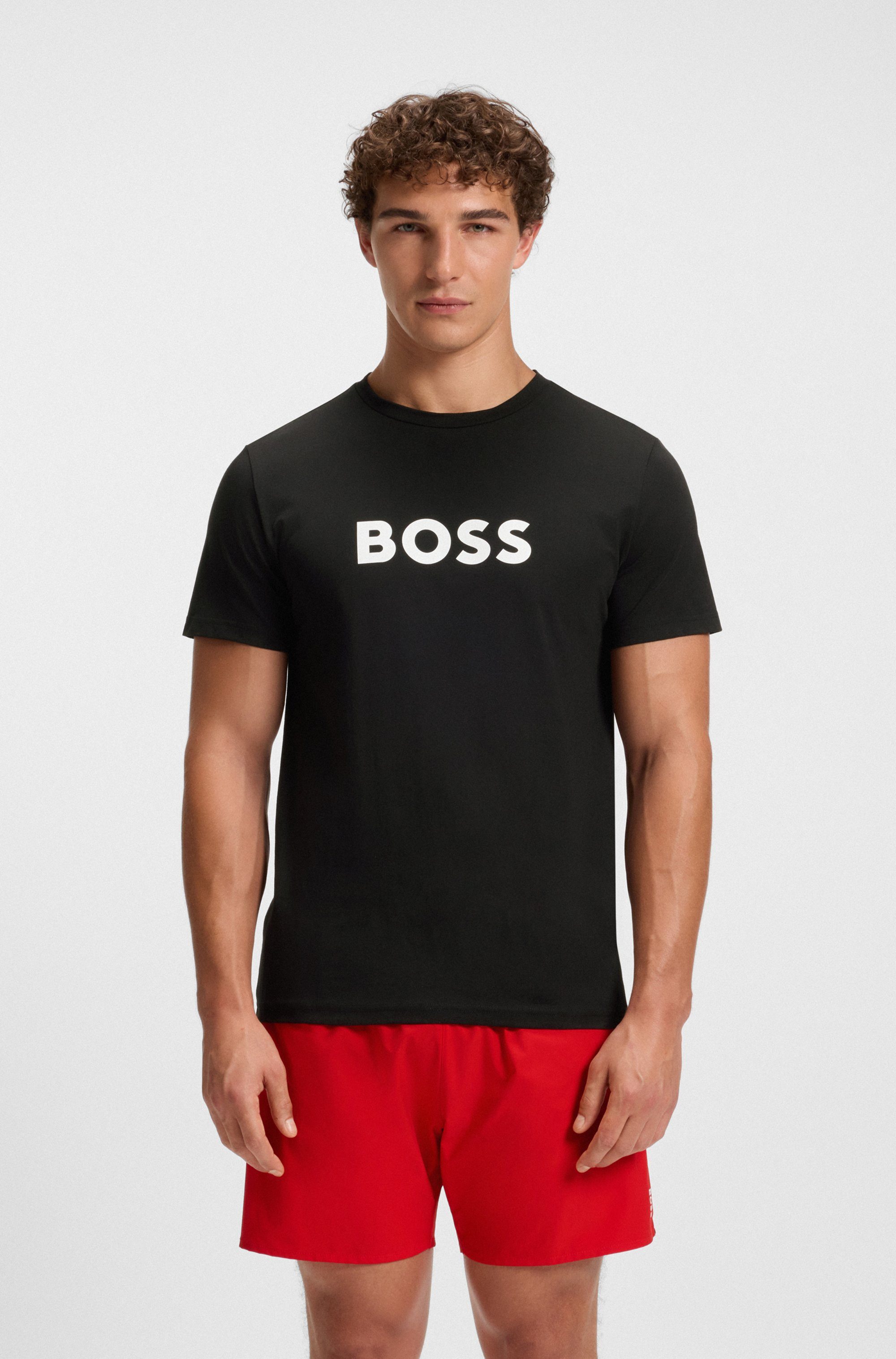 BOSS Strandshirt T-Shirt RN mit UV Schutz (SPF 50), Swimwear