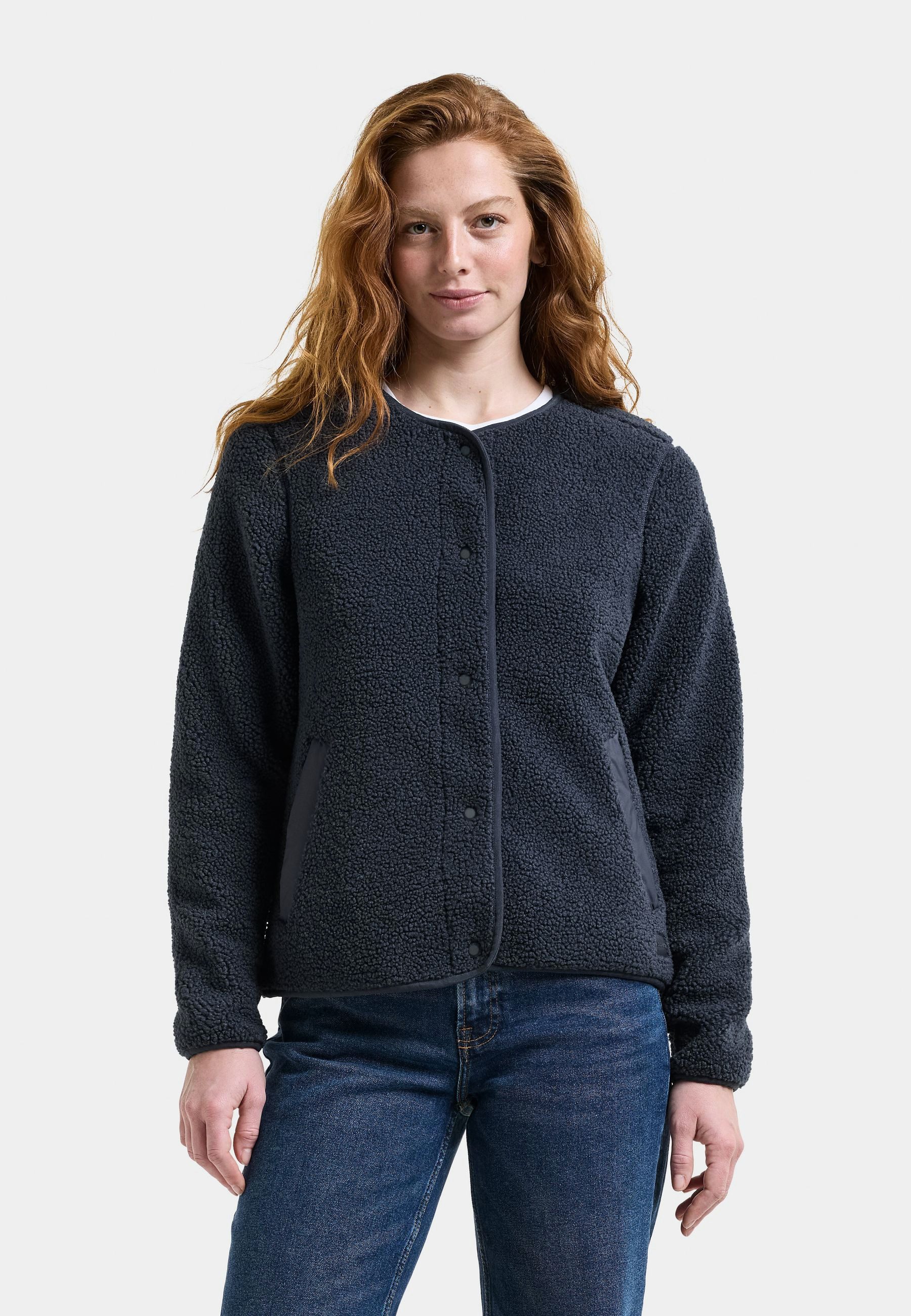 Didriksons Fleecejacke Damen Pile Teddy SELMA mit Taschen