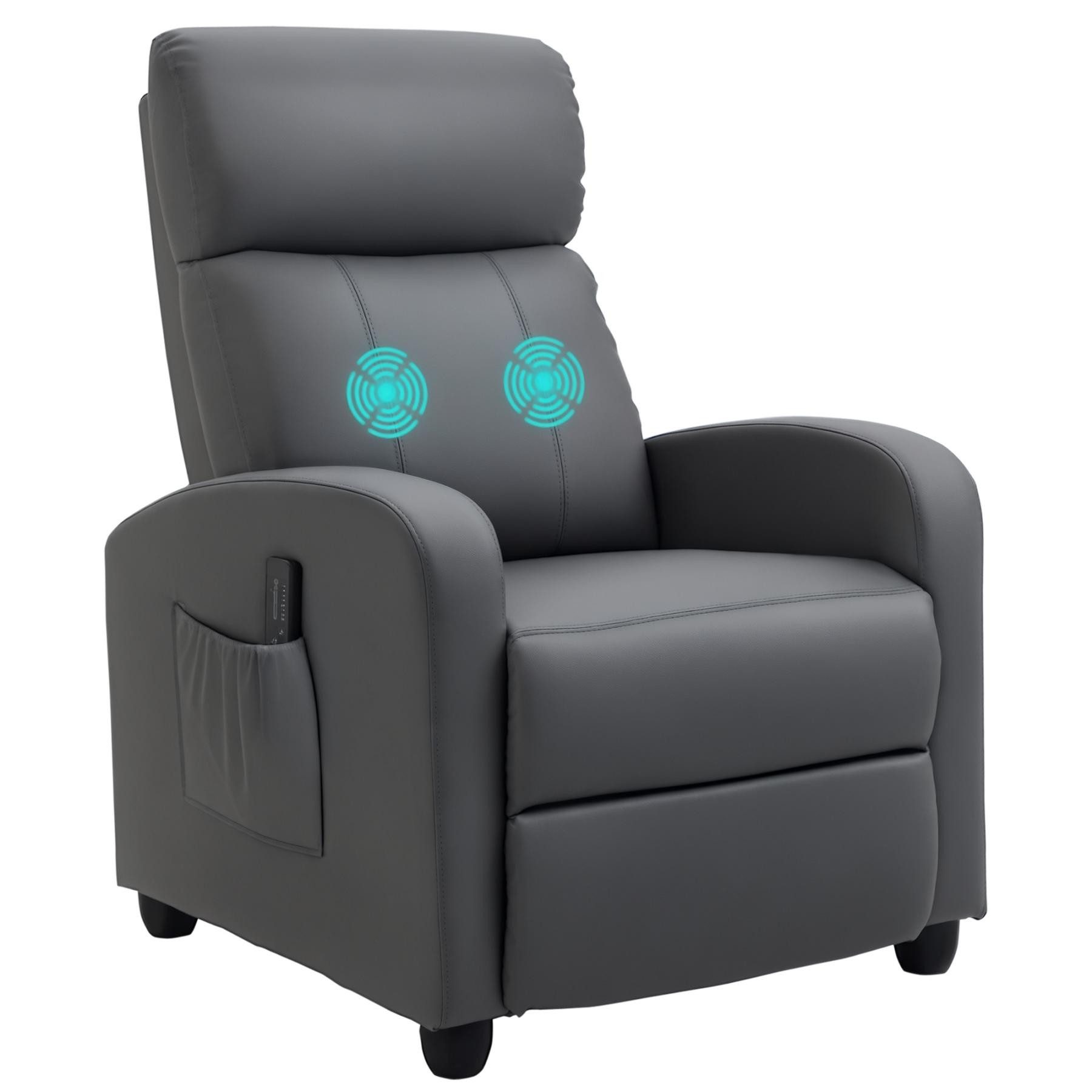 FELIXLEO Massagesessel Relaxsessel Fernsehsessel mit Vibrationsmassage Liegefunktion (1-St)