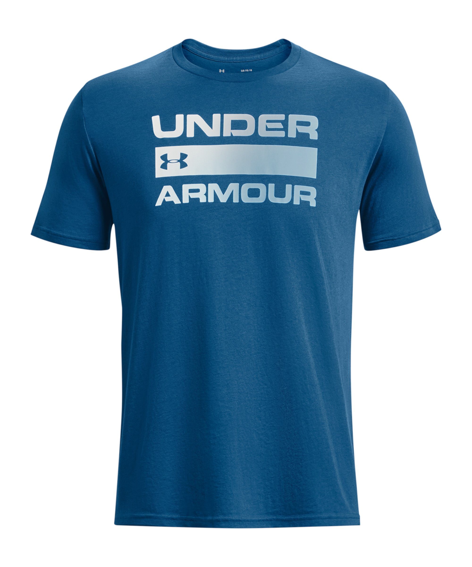 T-Shirt default Armour® Under T-Shirt Wordmark blau Issue Team