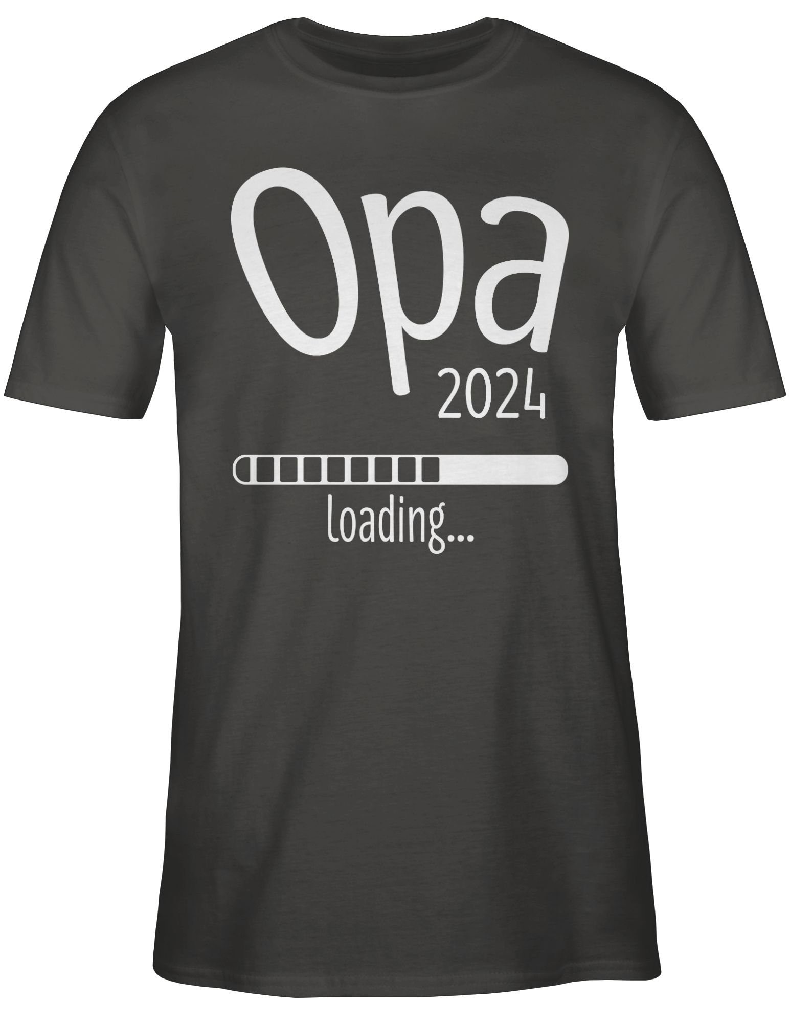 Shirtracer T-Shirt Opa 2024 3 Opa Geschenke Dunkelgrau loading