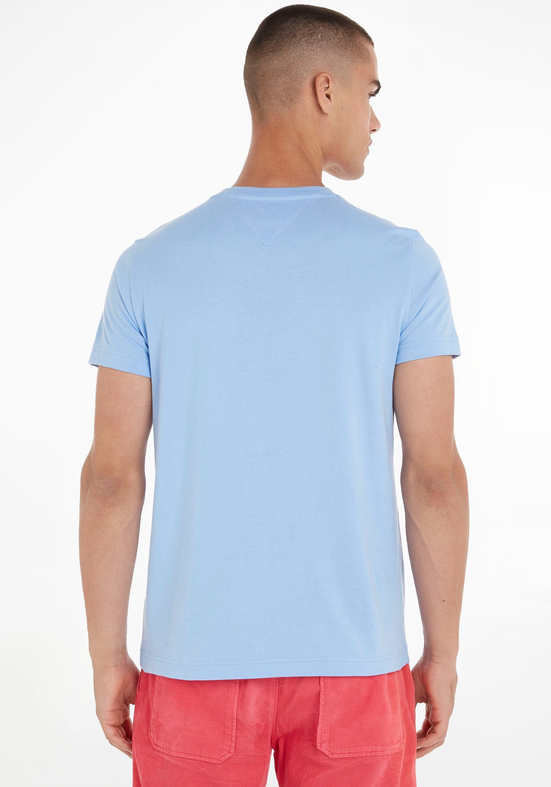 Tommy Hilfiger T-Shirt reiner, Baumwolle Vessel nachhaltiger Blue aus TEE LOGO TOMMY