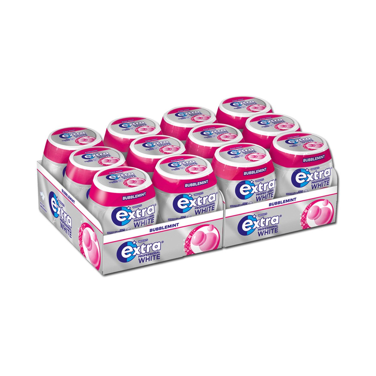 Wrigleys Extra Süßigkeit, Wrigleys Extra Professional WHITE Minze Beere 50 Dragees 70g 12er Pack