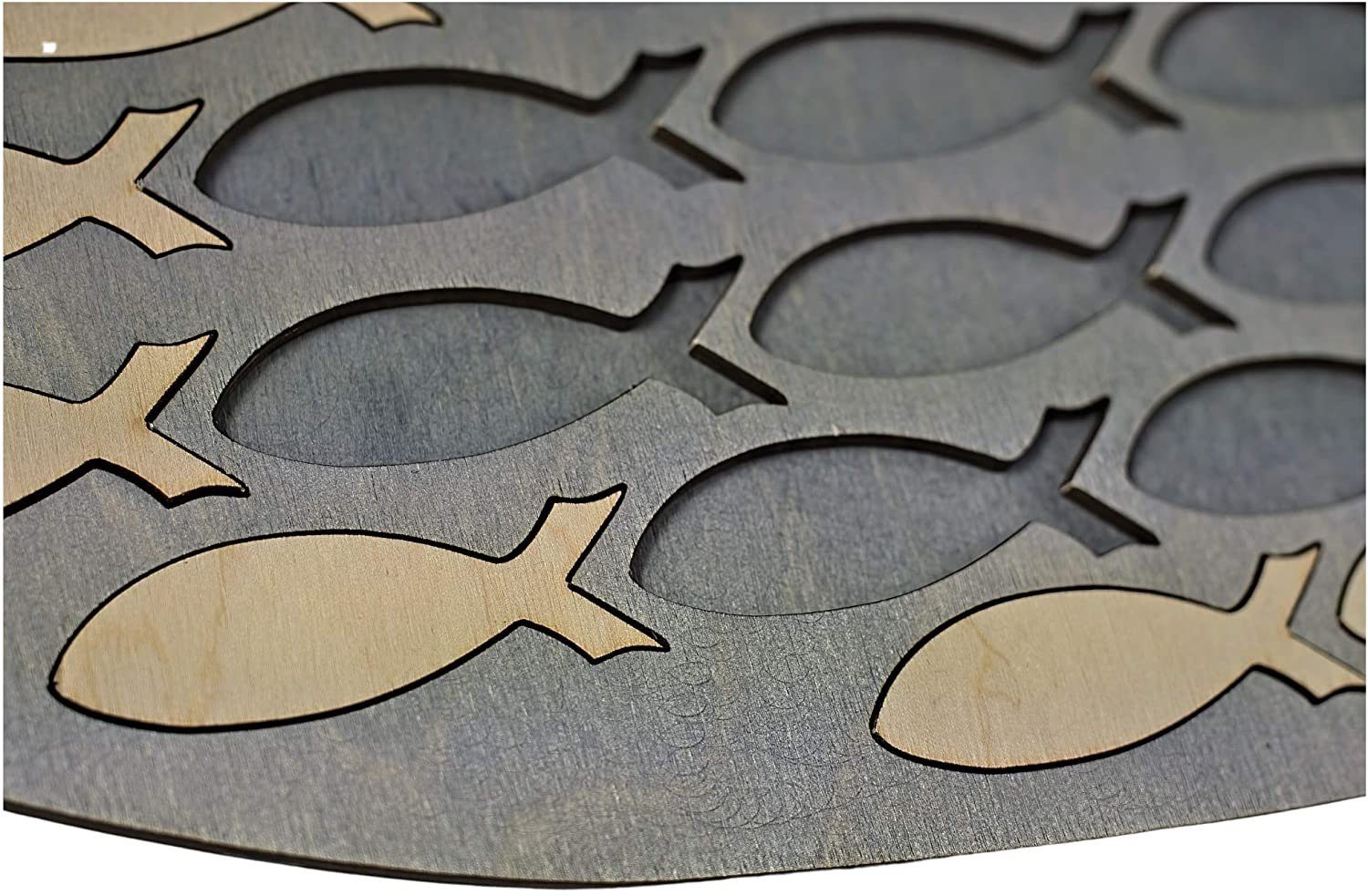 Spruchreif® Holzbild Gästebuch "Fisch" zur Konfirmation · Gästebuch Kommunion · Gästebuch, Fisch