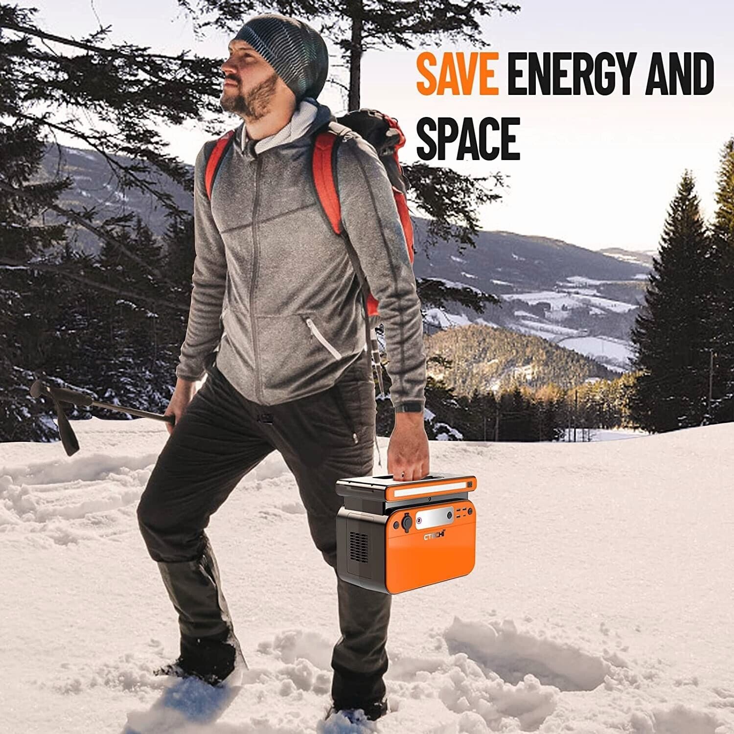 CTECHi GT500 518Wh 800Watt Wireless Charging Solar Generator Kraftwerk Powerstation 161875 mAh