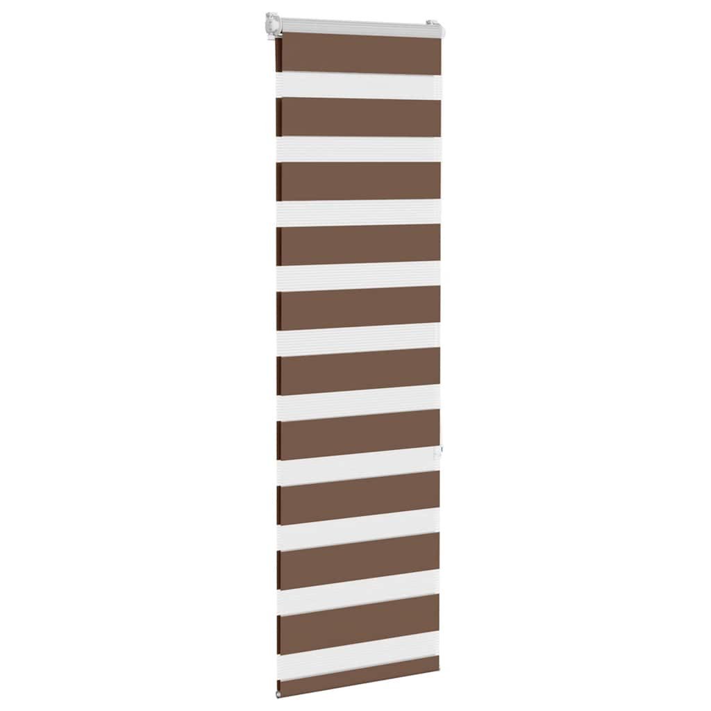 Rollo Doppelrollo Braun 45x150 cm Stoffbreite 40,9 cm Polyester, vidaXL