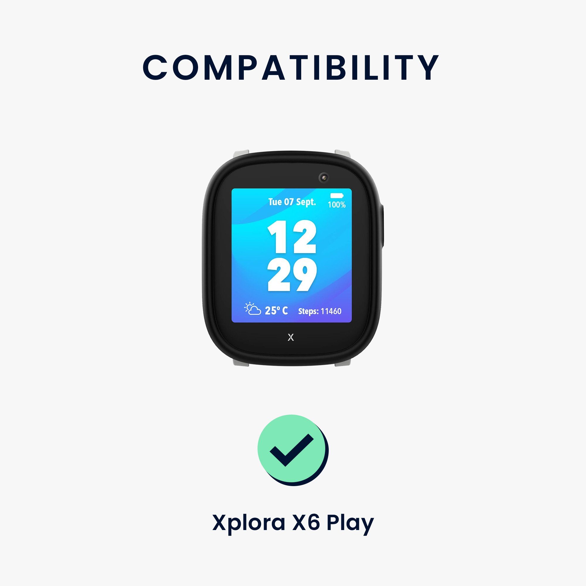 Silikon S Play, Xplora Sportarmband 2x X6 Ersatz Größe Fitnesstracker Band kwmobile Uhrenarmband für -