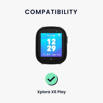 kwmobile Uhrenarmband 2x Band für Xplora X6 Play, Silikon Fitnesstracker Ersatz Sportarmband - Größe S