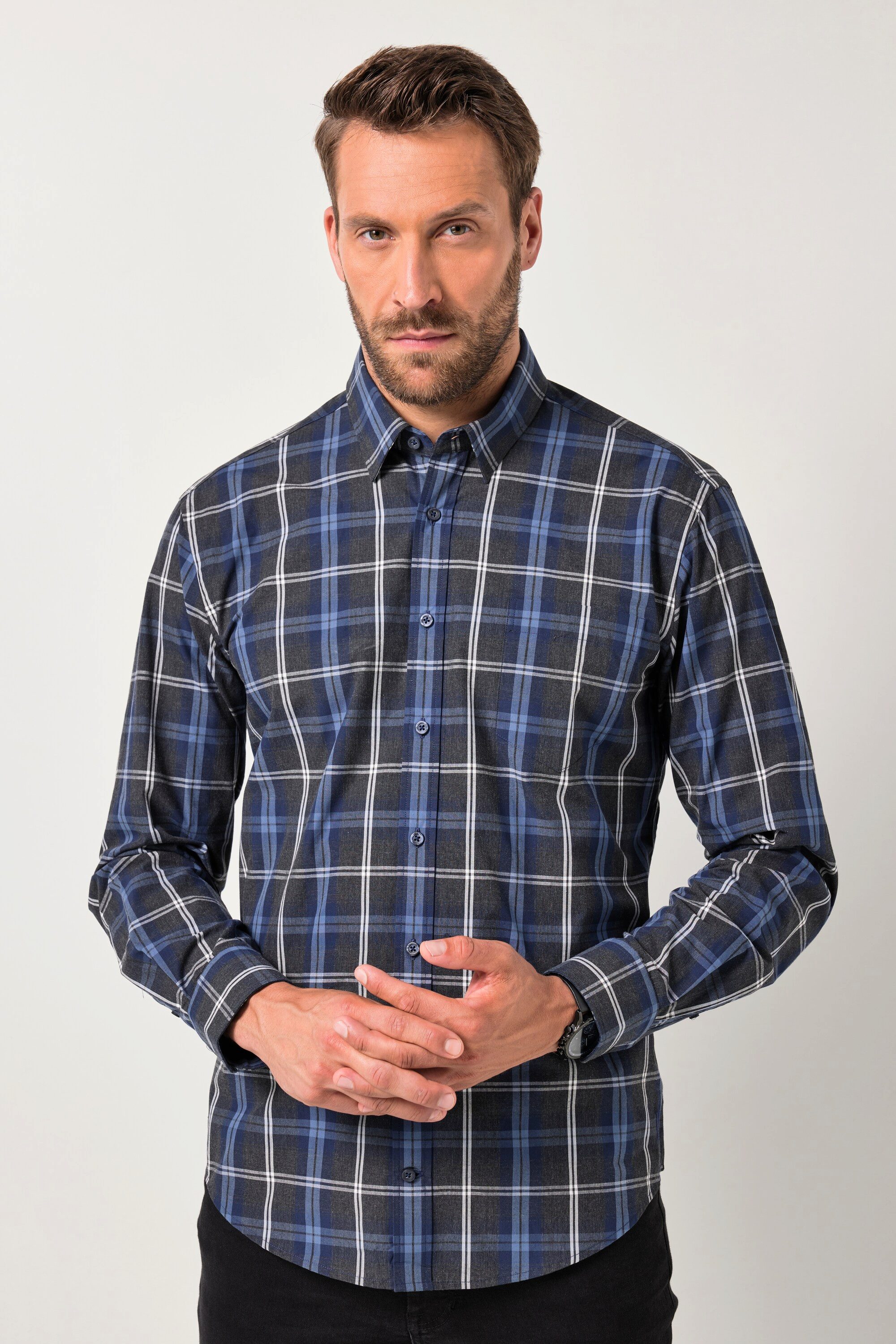 Businesshemd Karohemd Langarm Kentkragen Modern Fit