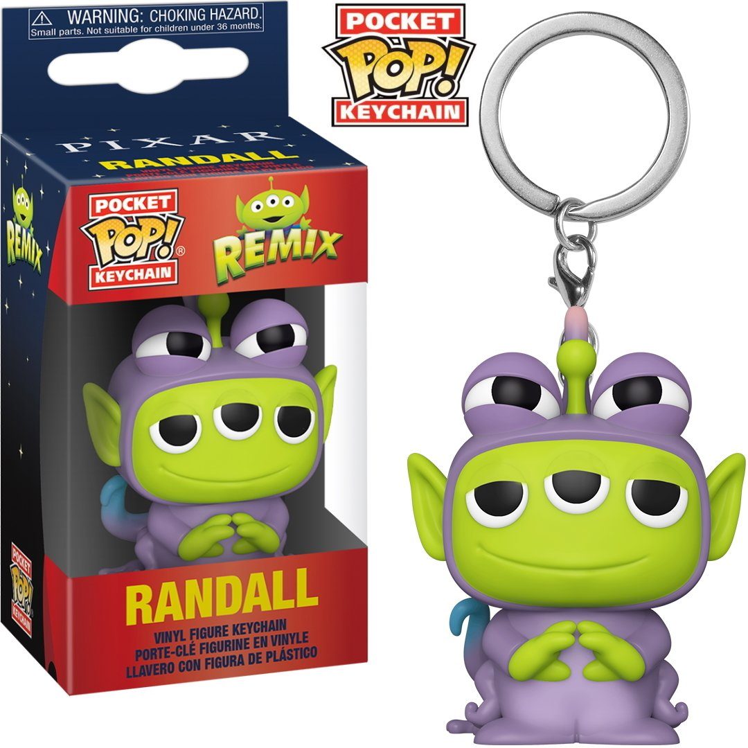 Alien Pop! Pixar - Funko Randall Pocket Schlüsselanhänger Remix
