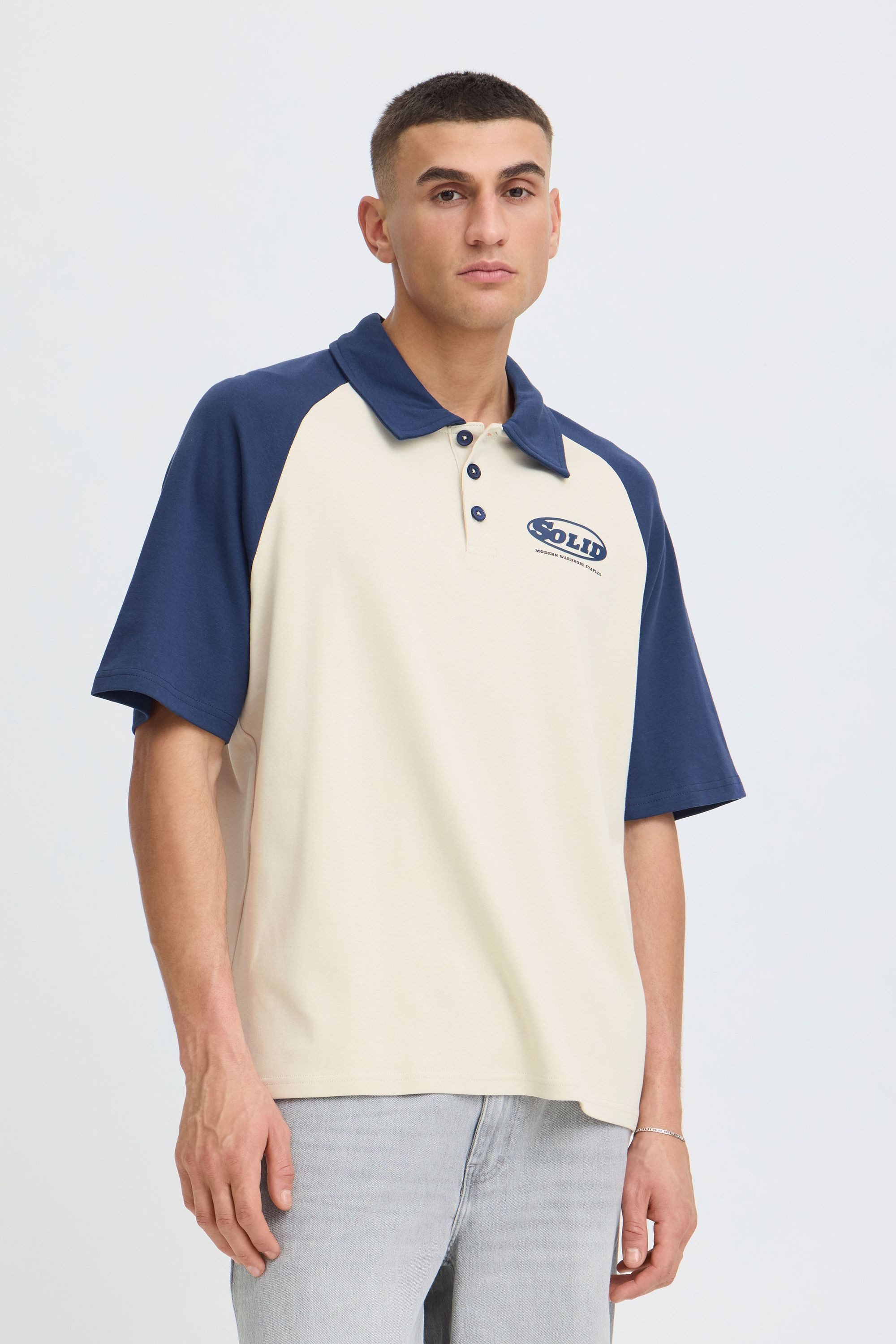 !Solid Poloshirt SDUke Polo-Shirt mit Raglanärmeln - Loose Fit