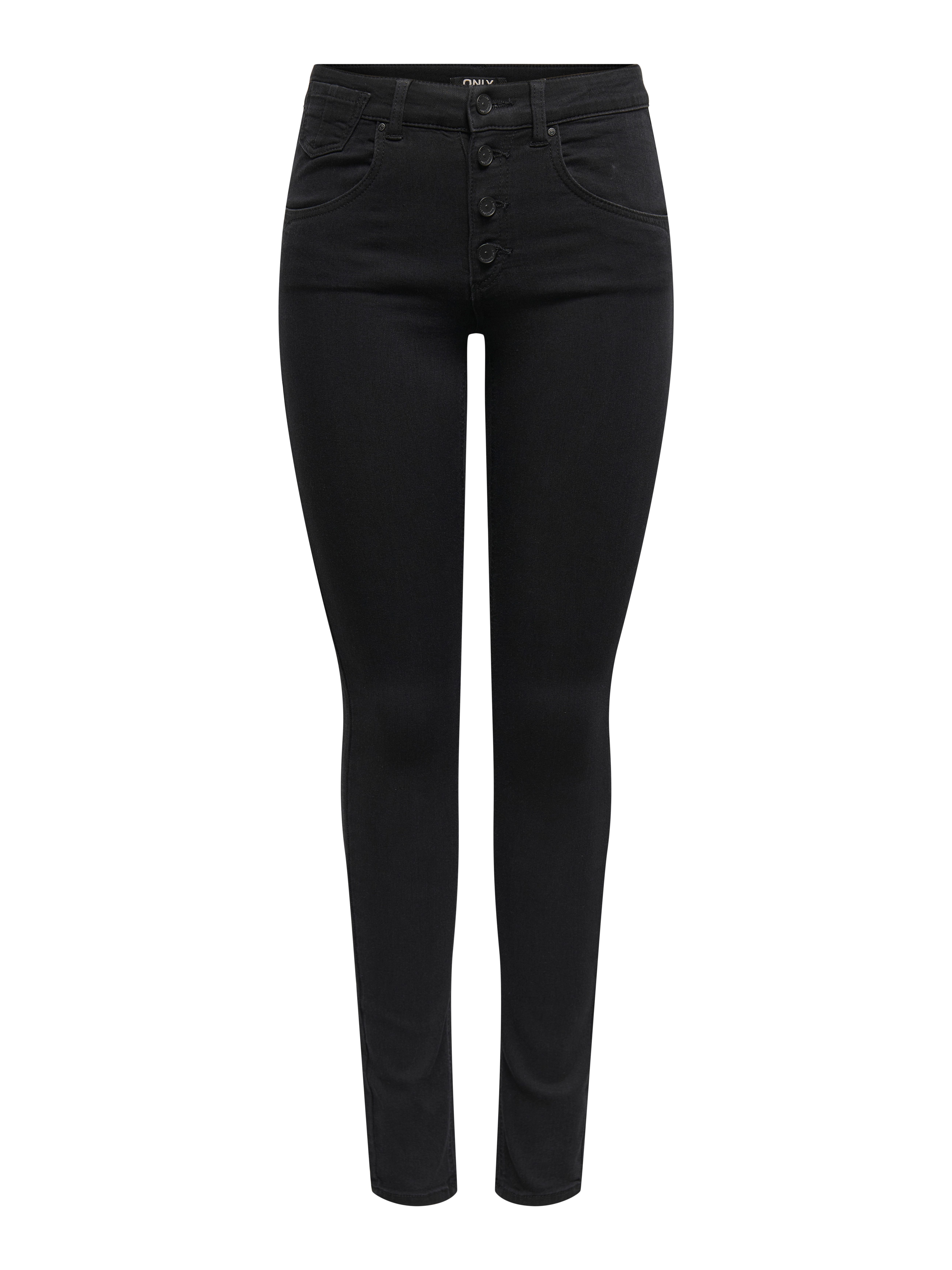 ONLY Skinny-fit-Jeans ONLRAIN HW SK VIS BUTTON PUSH UP DNM PIM günstig online kaufen
