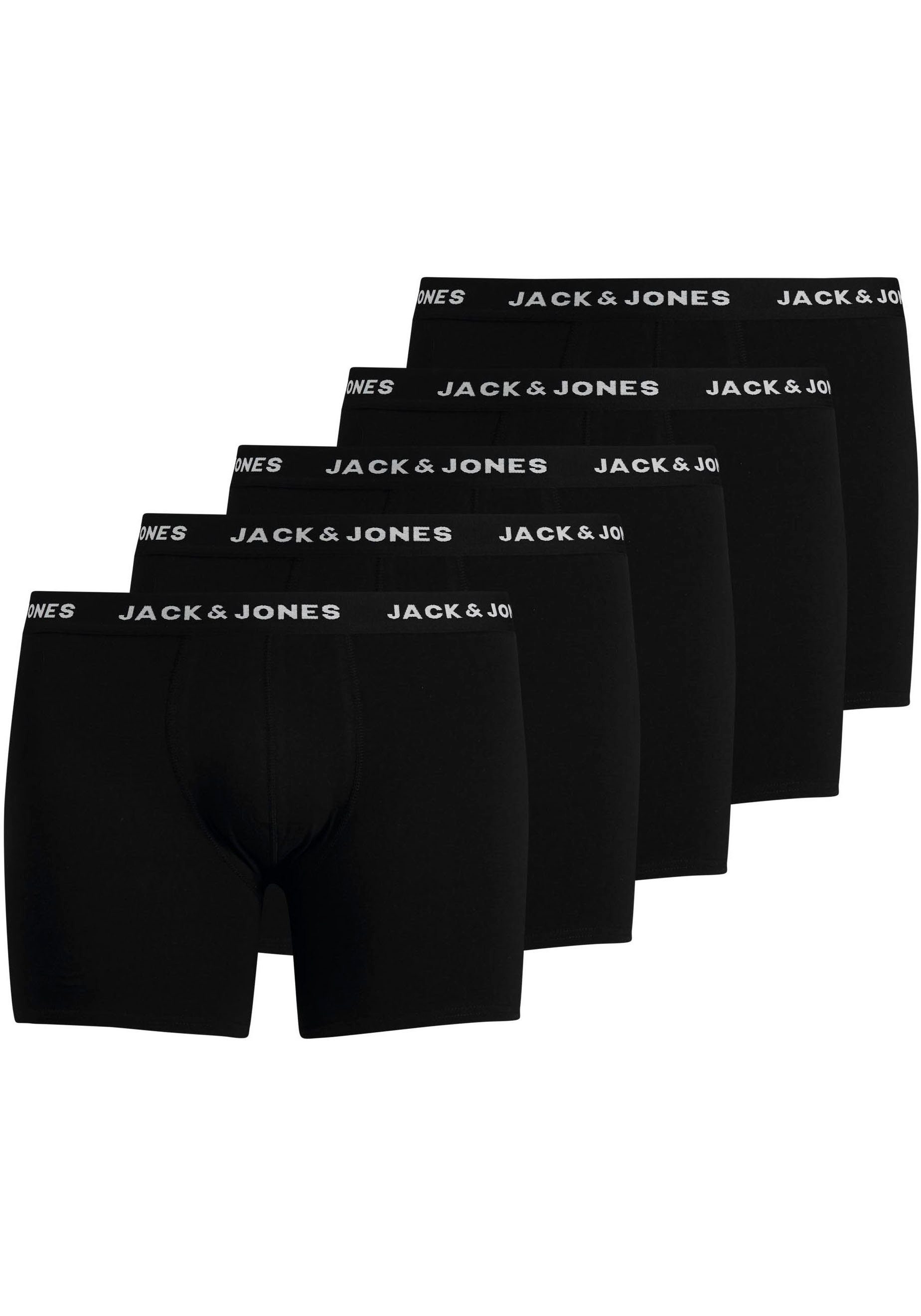 Jack & Jones PlusSize Boxershorts JACHUEY mit leichtem Komfort im 5er-Pack günstig online kaufen
