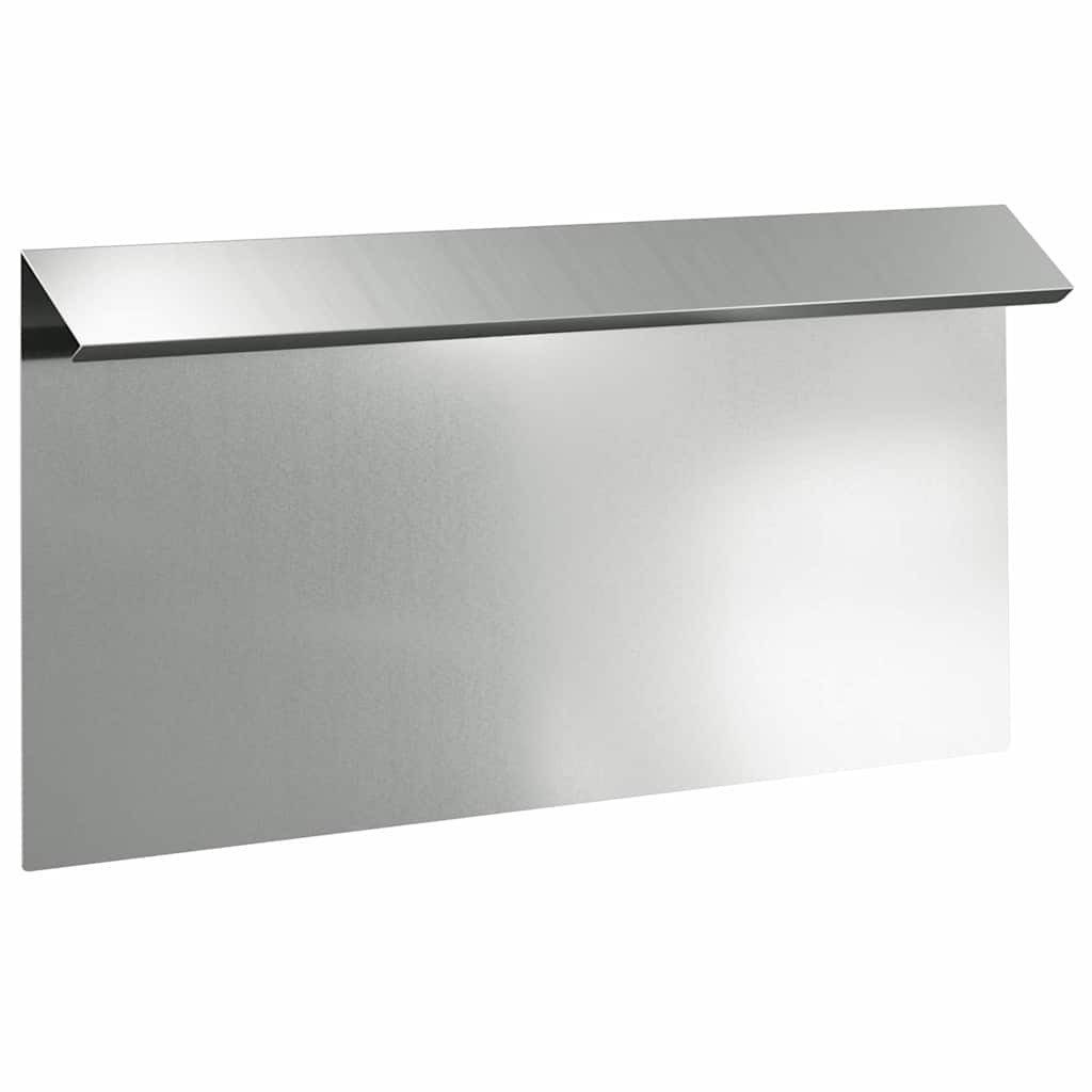 vidaXL Beetumrandung Schneckenzaun 50 x 3,5 x 25 cm Verzinkter Stahl Silber
