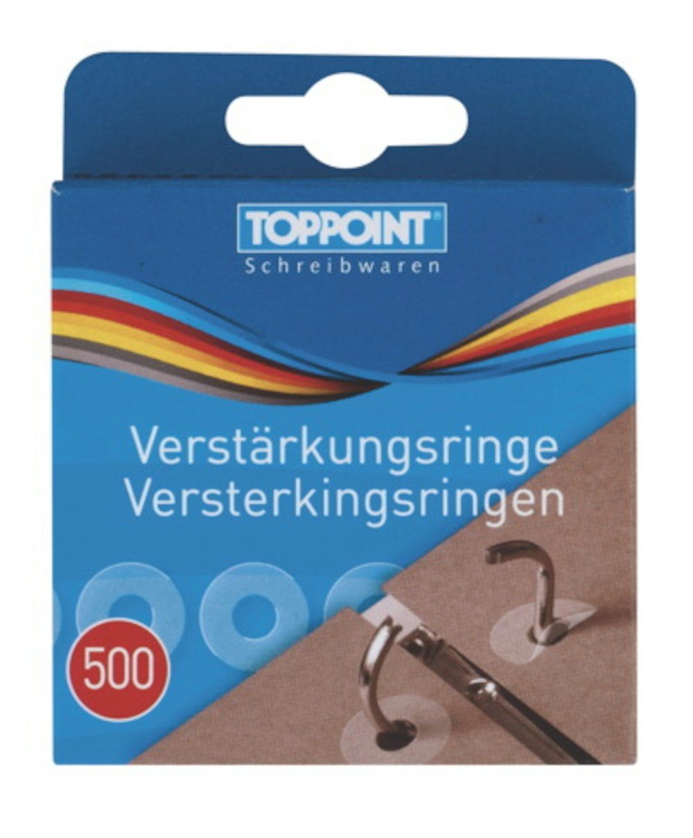 Stylex Schreibwaren Etiketten 1000 (2x500Stk) Lochverstärkungsringe Verstärkungsringe