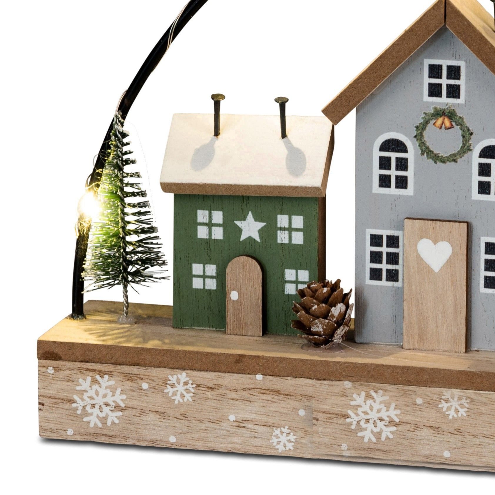 formano LED Tischleuchte Häuser, Mit Timerfunktion, günstig online kaufen