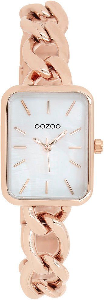 OOZOO Quarzuhr mm 23/29 IP-beschichtet, roségoldfb. C11134, B/L Metallgehäuse, ca