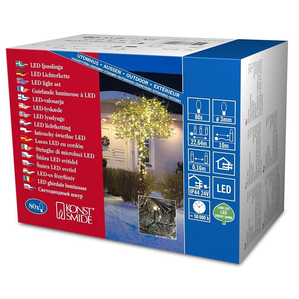 KONSTSMIDE Lichtervorhang »Micro LED Lichterkette 80er Aussen« online