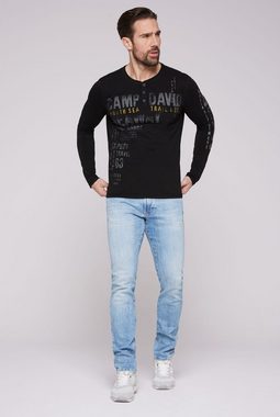 CAMP DAVID Henleyshirt aus Baumwolle