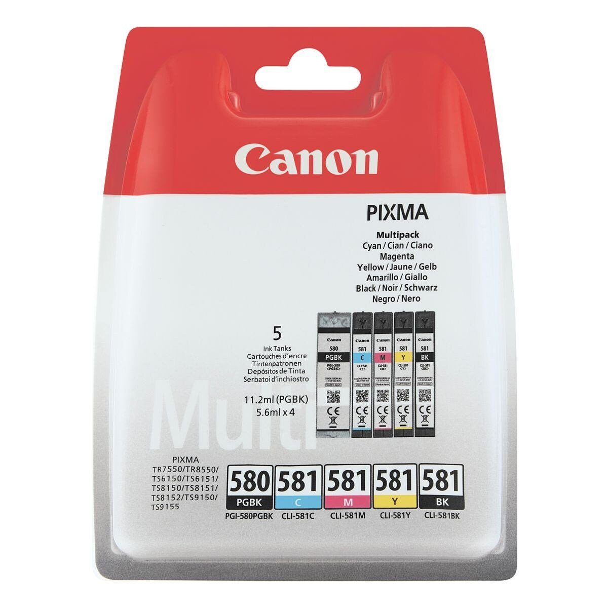 Canon PGI-580PGBK / CLI-581BK/C/M/Y Tintenpatrone