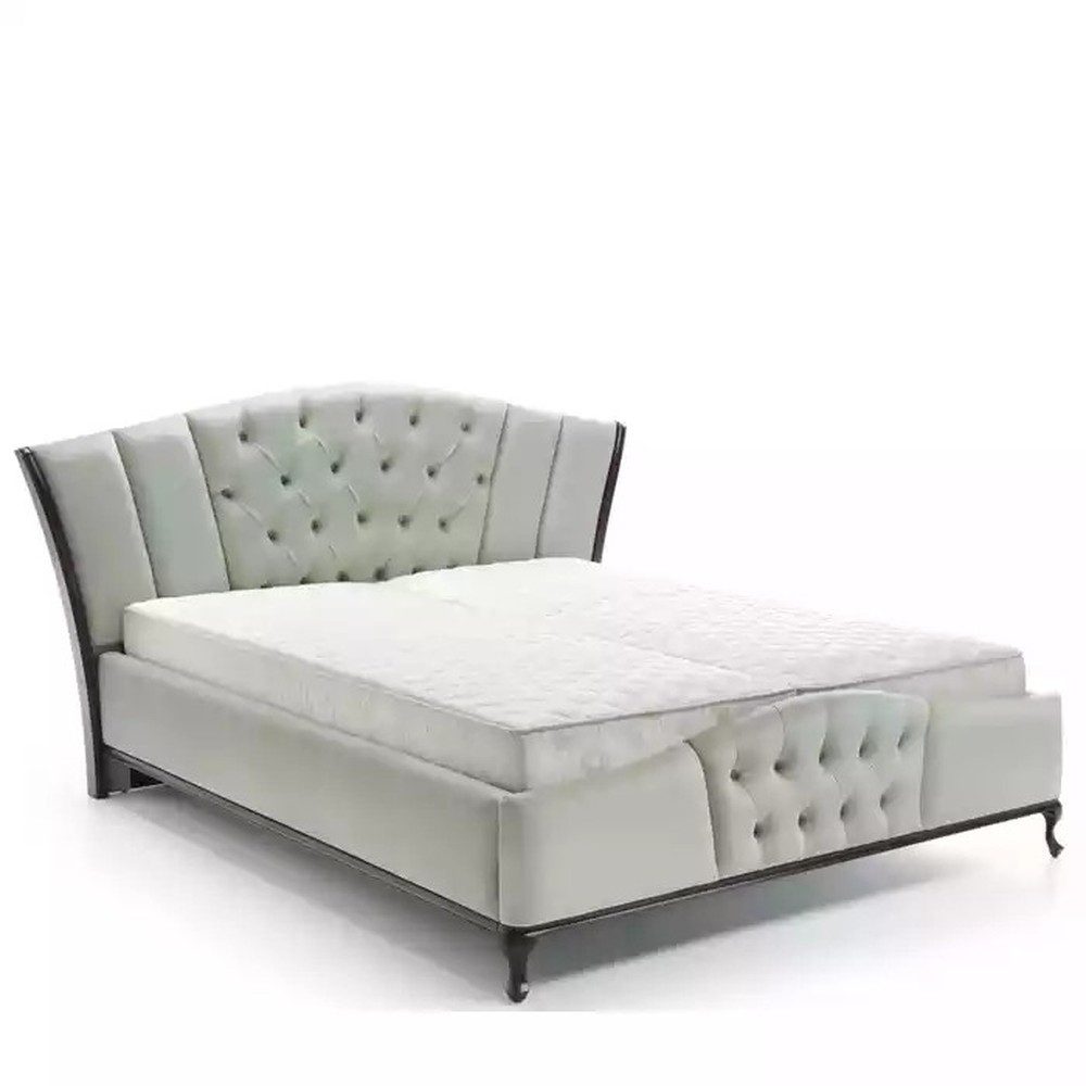 JVmoebel Polsterbett Chesterfield-Polsterbett aus Holz mit elegantem Knopfdesign (1-tlg., Bett), Made in Europa