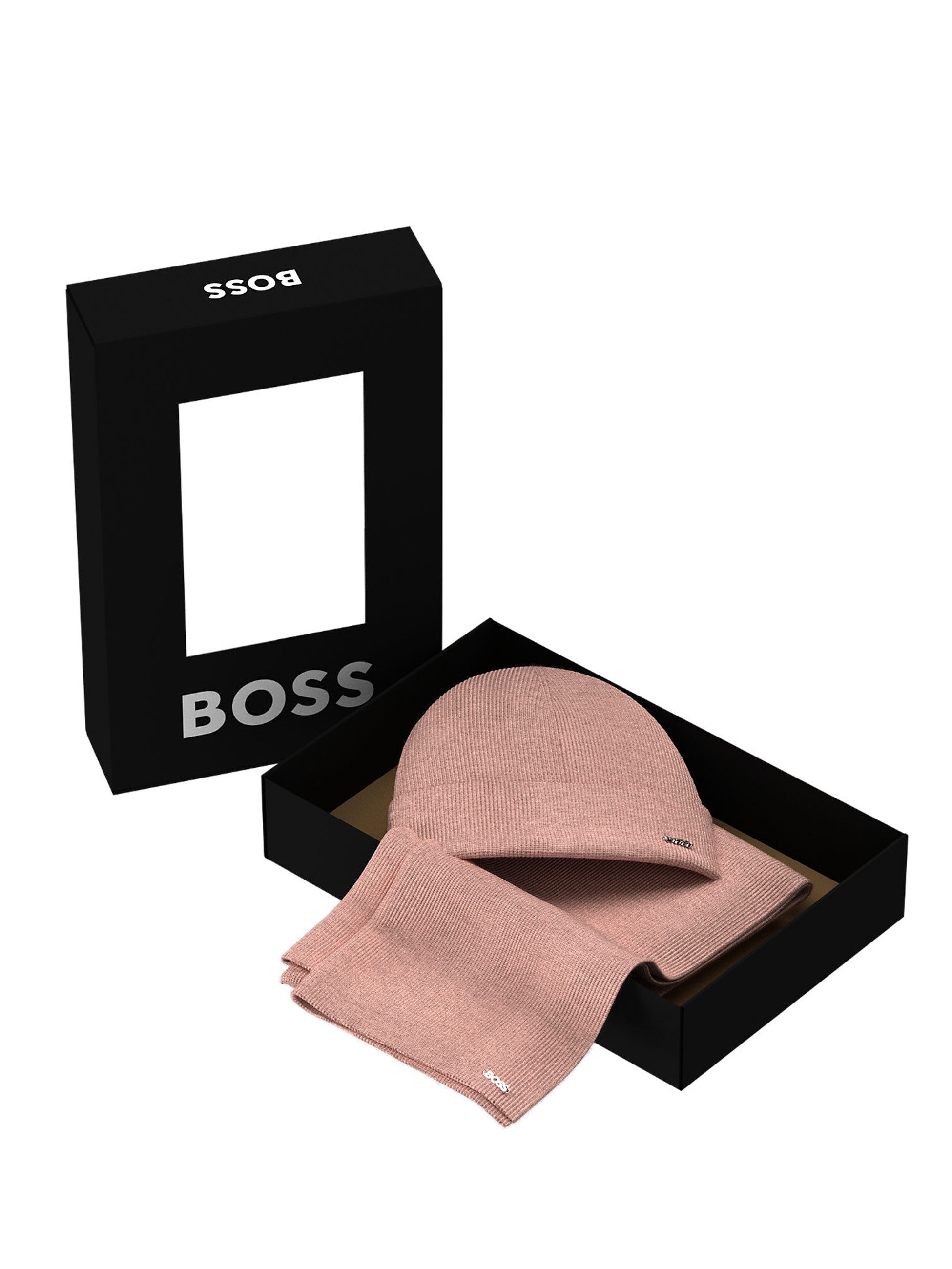 BOSS Schal aus Schal und Mütze Livi, (keine Angabe, 1-St. keine Angabe)