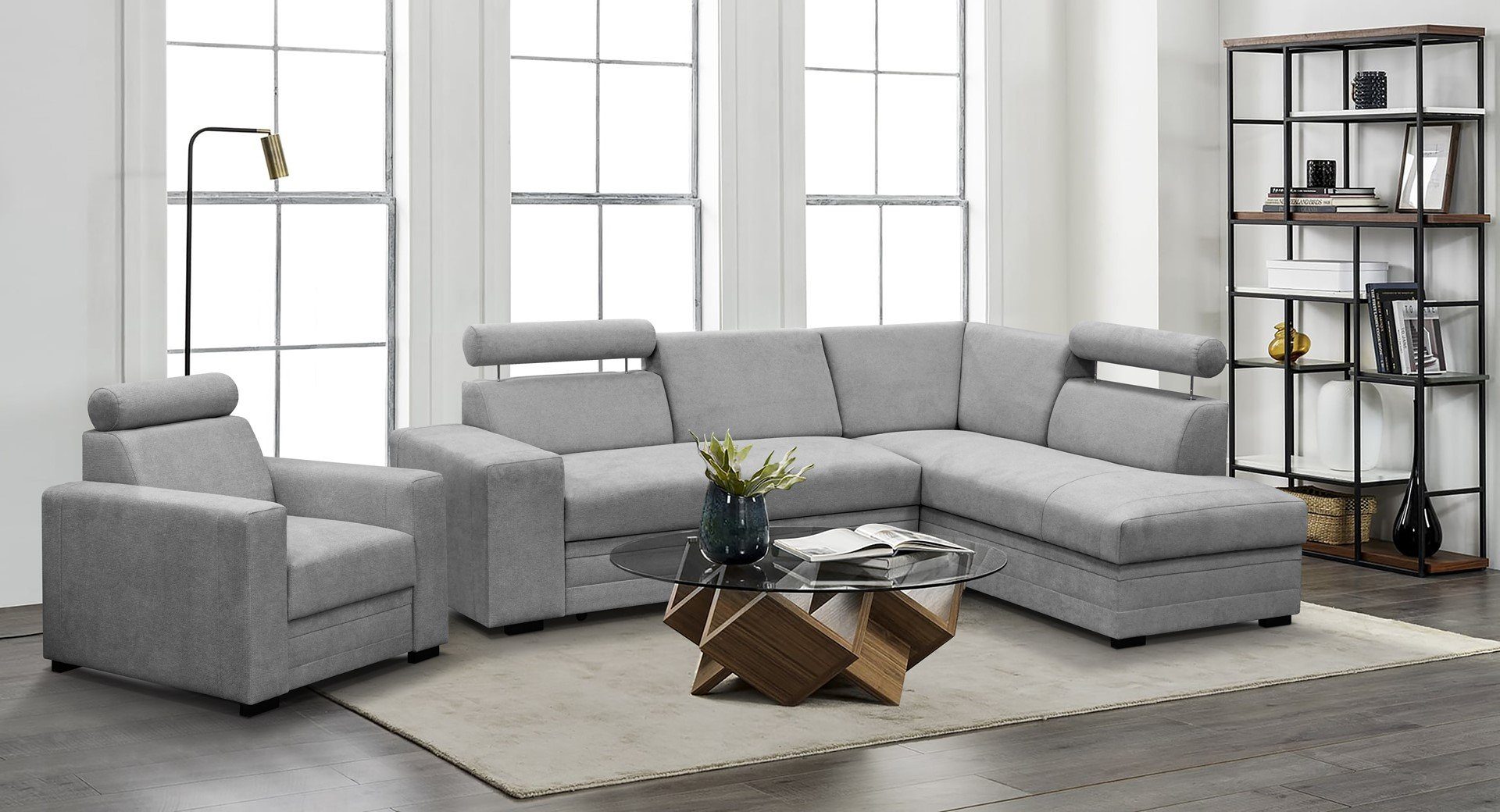 Beautysofa Ecksofa mit Bettkasten und verstellbaren günstig online kaufen