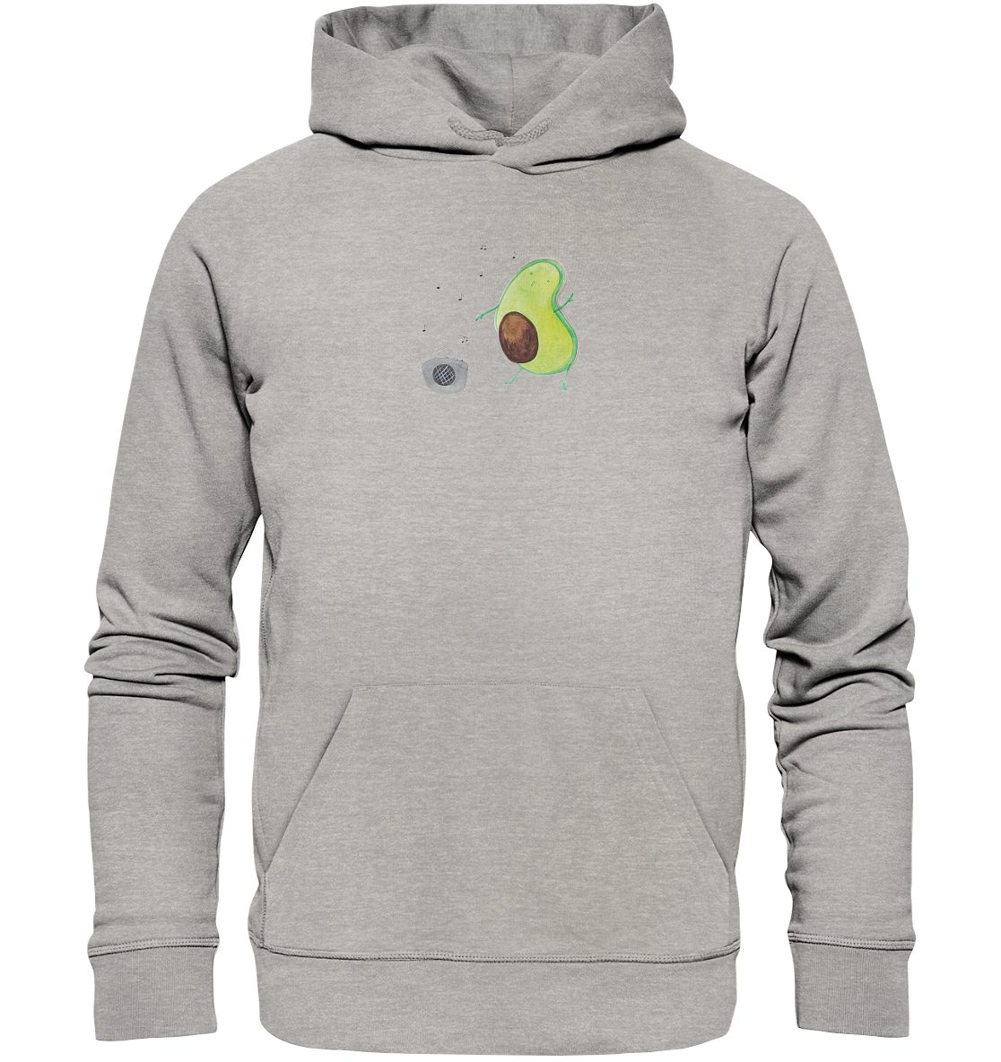 MR. & MRS. PANDA Hoodie Größe XXL Avocado Tanzen - Heather Grey - Geschenk, Veggie, Gesund, F (1-tlg) Besonders weich mehr