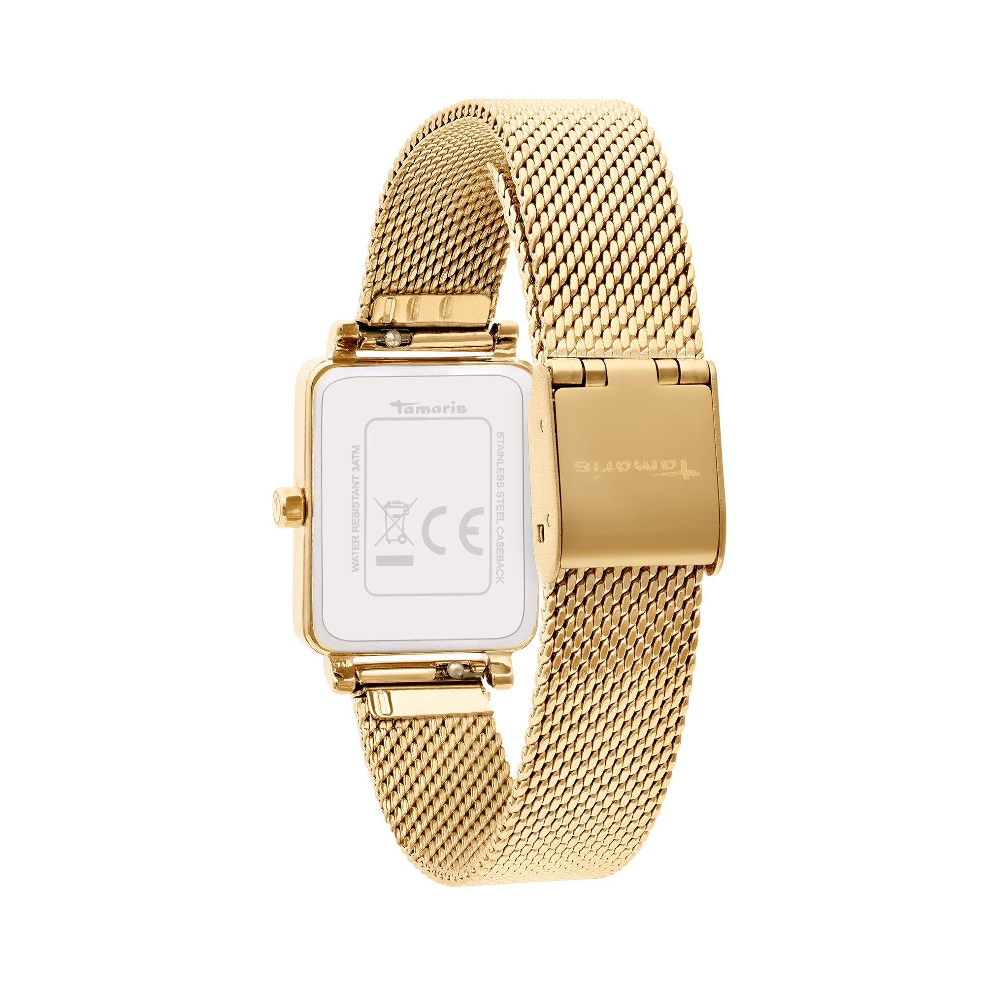 Tamaris Quarzuhr TT-0201-MQ, Armbanduhr, Damenuhr, Edelstahlarmband, analog