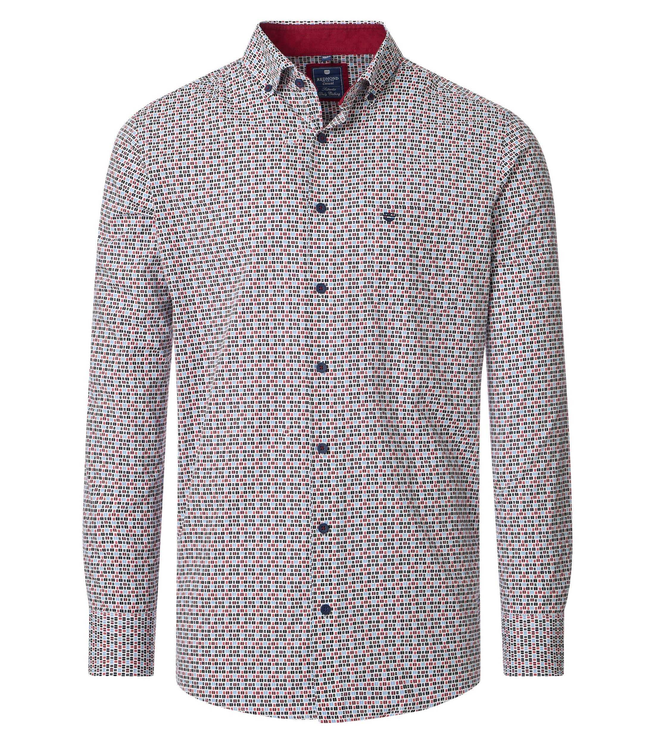 Redmond Langarmhemd Druck Comfort Fit günstig online kaufen