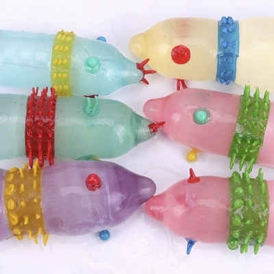 LOVONLIVE Kondome Besonders Empfindlich Spike G-Punkt stimulieren,6-30 St.52mm, 6 St., im gemischten Sortiment,Kondome für besten Tragekomfort und Sicherheit