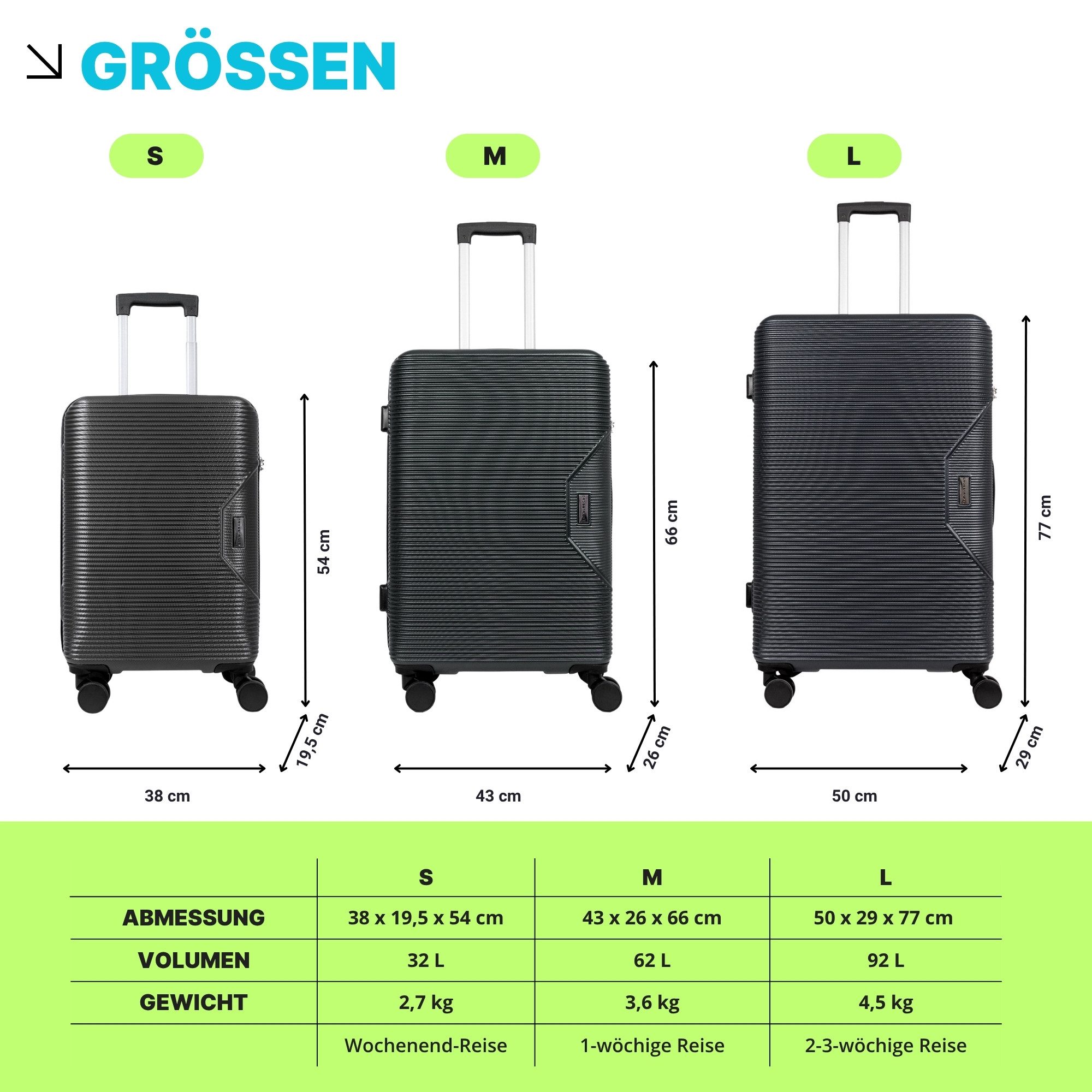 Crosstravel Koffer Einzelkoffer Tampa S / günstig online kaufen