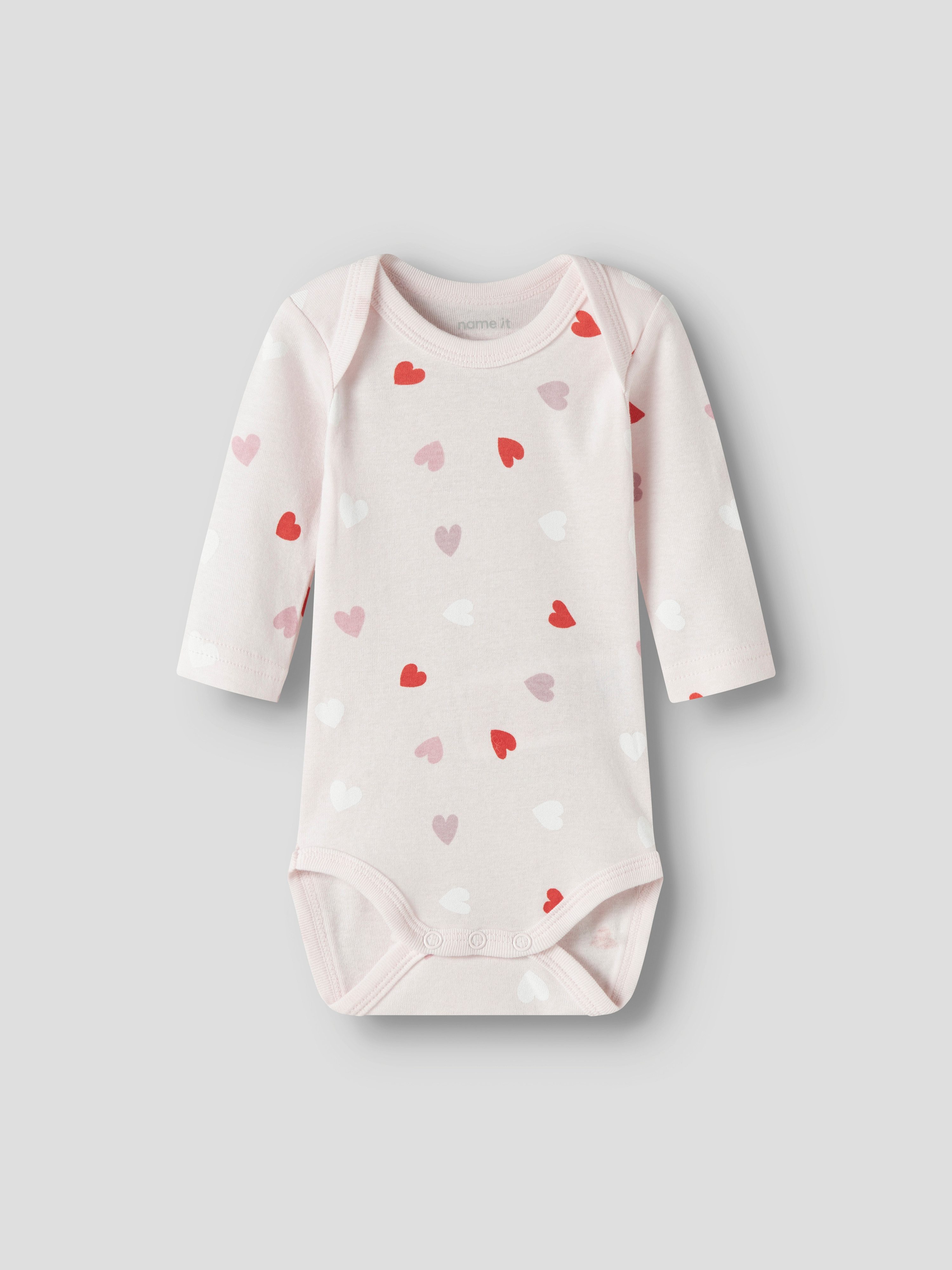 Name It Langarmbody NBFBODY 3P LS CARINARIA HEART NOOS (Packung, 3-tlg)