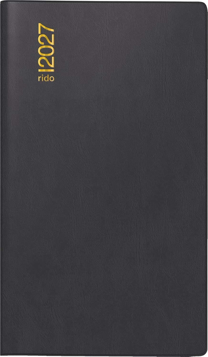 RIDO Buchkalender rido/idé Taschenkalender M-Planer 2027 A6, Kunststoff, schwarz