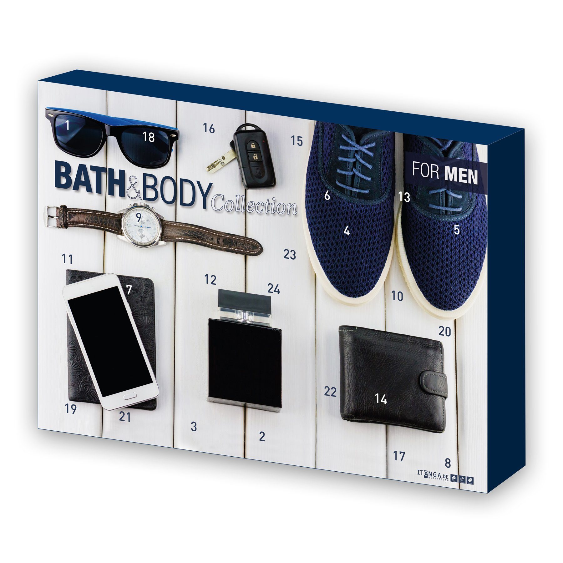 ACCENTRA Adventskalender Adventskalender Men Bath & Body 6048450IT(Motiv Freizeit Accesoires)