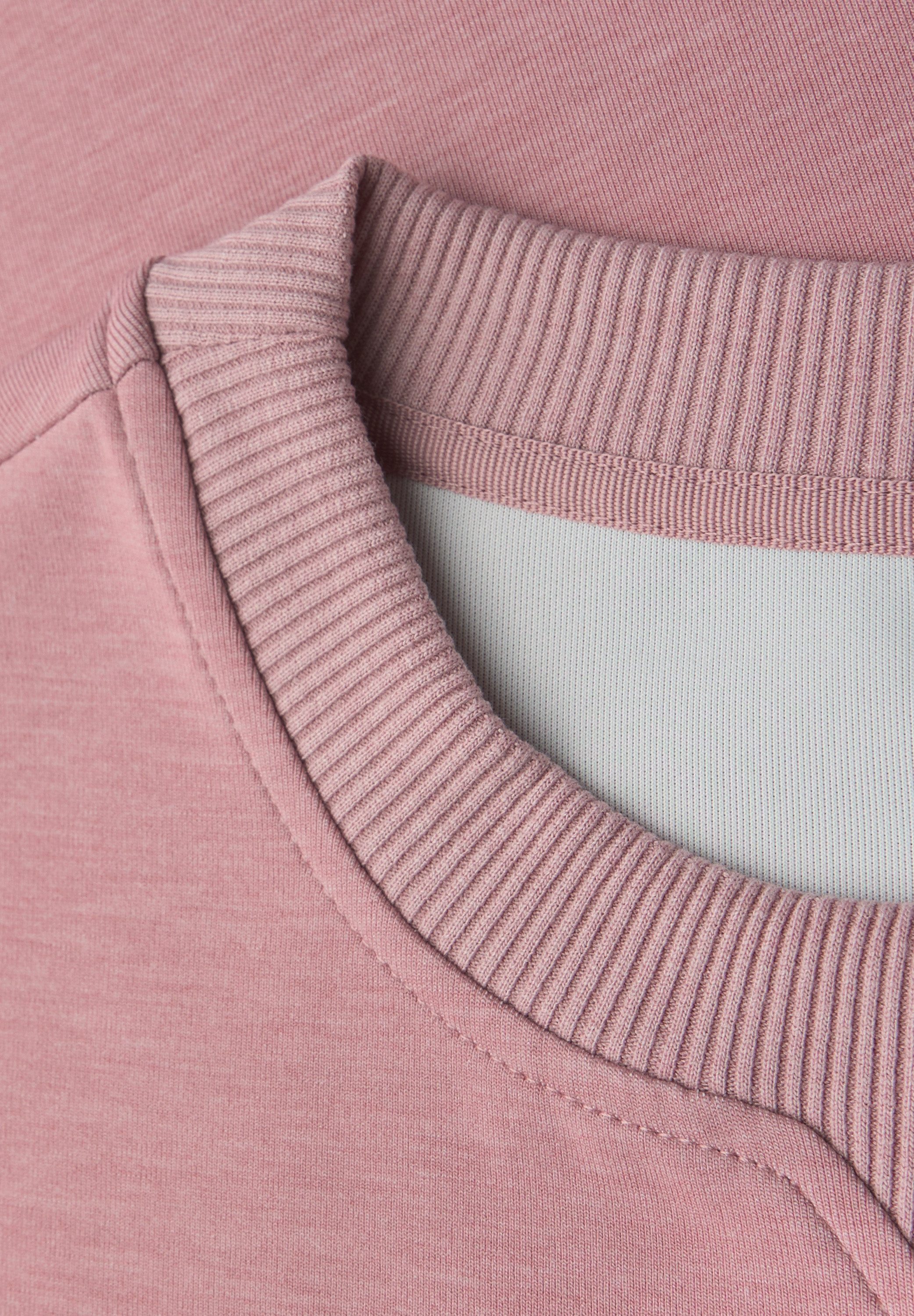 STREET ONE Sweater Rundhals mit Ripp-Detail