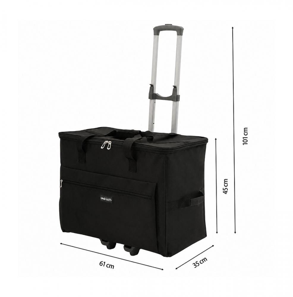 Hobby Gift Nähmaschinen-Trolley - mit Teleskopstange stabilen Profil-Rollen Standfüße, ohne Inhalt