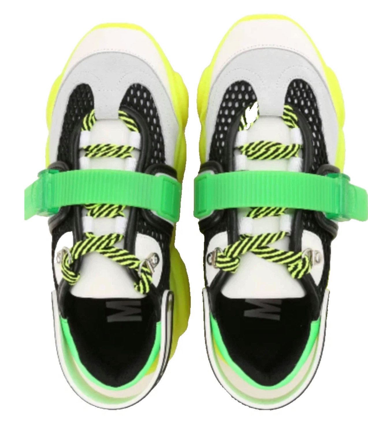 Moschino COUTURE Limited Special Edition Teddy Bear Fluo Trainers Sneaker Limitierte Edition mit speziellem Packaging