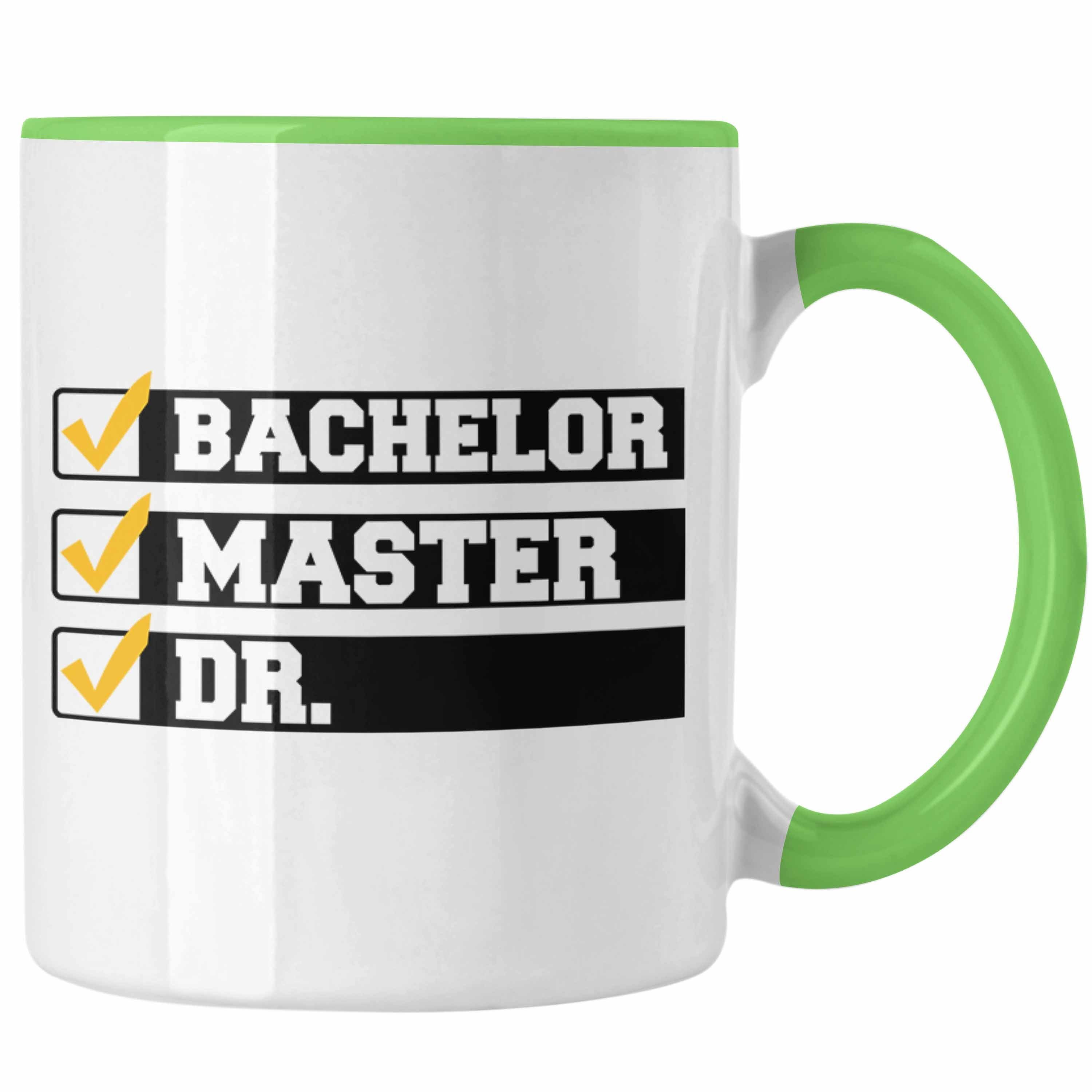 Trendation Tasse Doktortitel Bestanden Tasse Geschenk Grün