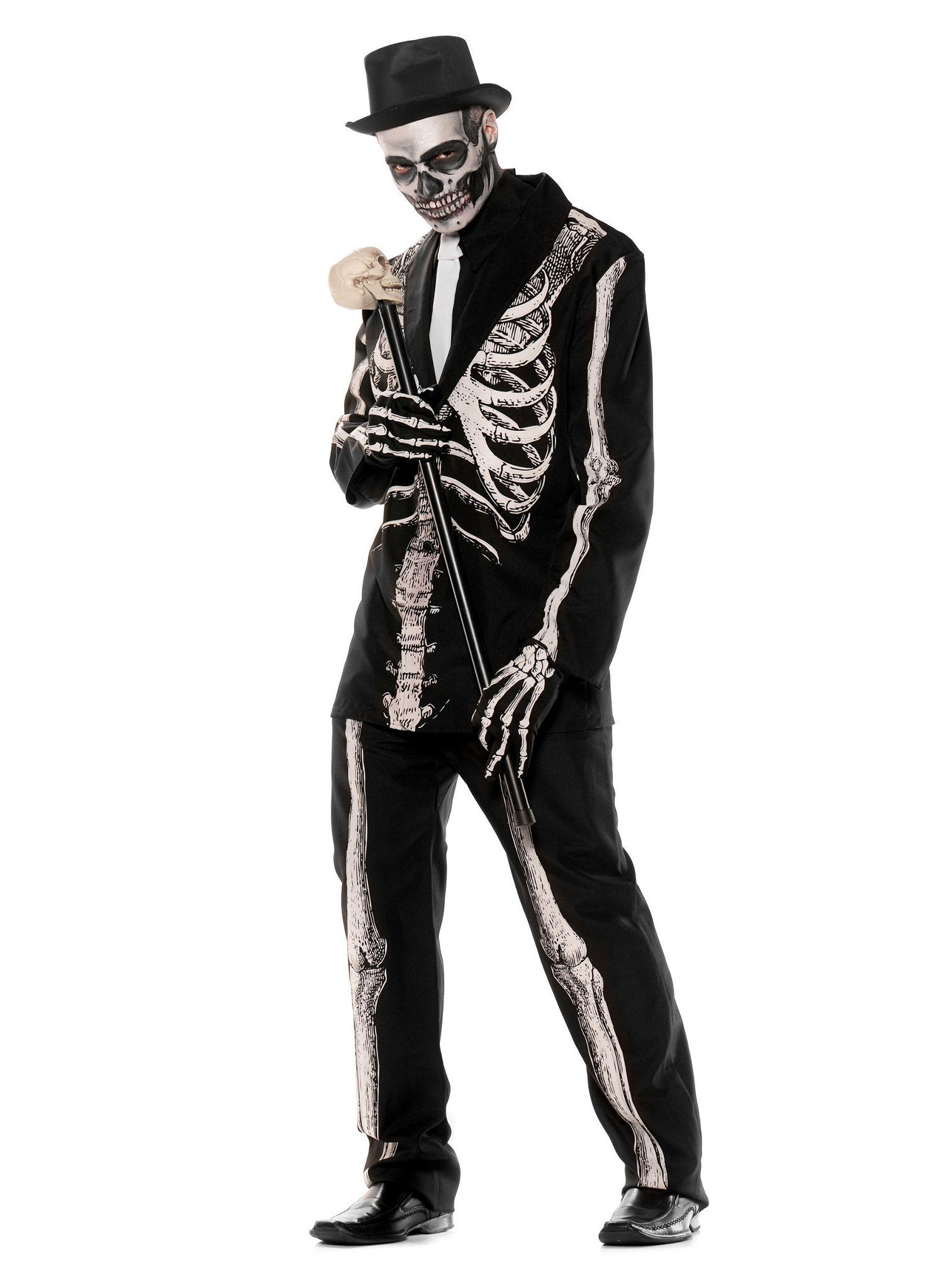 Underwraps Kostüm Gentleman Skelett - Halloween Kostüm Herren, Hochwertige Verkleidung zum tollen Preis