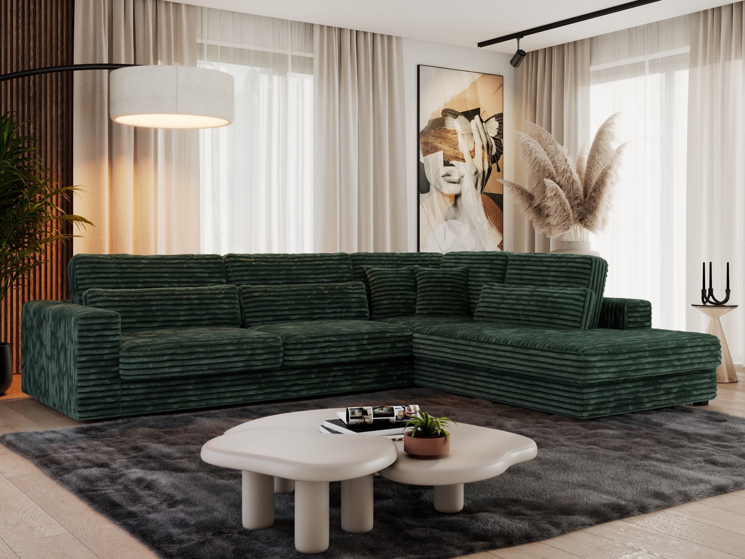 MKS MÖBEL Ecksofa SAVONA, Set, Ecksofa L-form, für Wohnzimmer, lose Kissen, günstig online kaufen