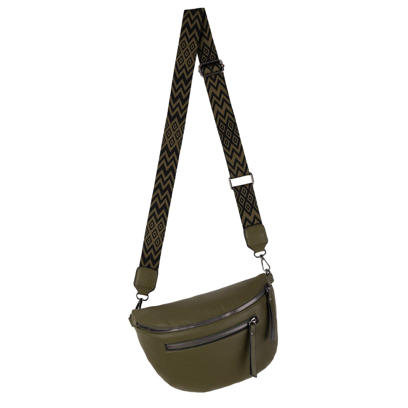 Gürteltasche Bauchtasche Umhängetasche Crossbody-Bag Kunstleder Italy-Design