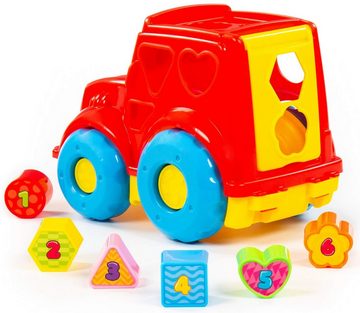 Polesie Steckspielzeug Sortierspiel Traktor mit. Zahlen-Stecksteinen