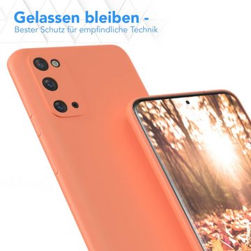 EAZY CASE Handyhülle TPU Hülle für Samsung Galaxy S20 6,2 Zoll, Schutzhülle mit Kameraschutz telefonhülle elastisch bumper tpu Orange