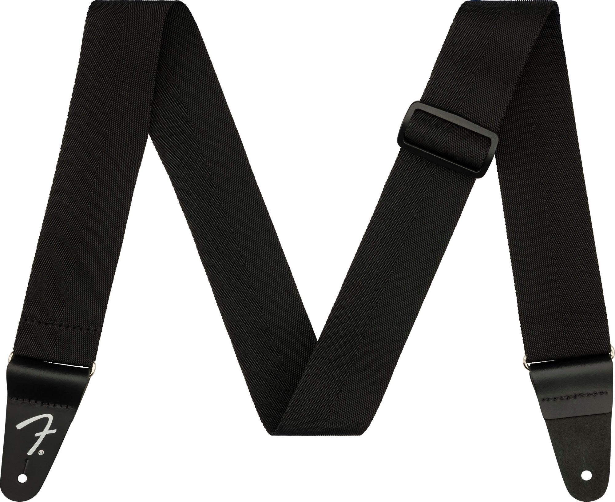 Fender Gitarrengurt Polypro Strap Black 5 cm Gitarrengurt, Längenverstellbar von 86 bis 150 cm, ungepolstert