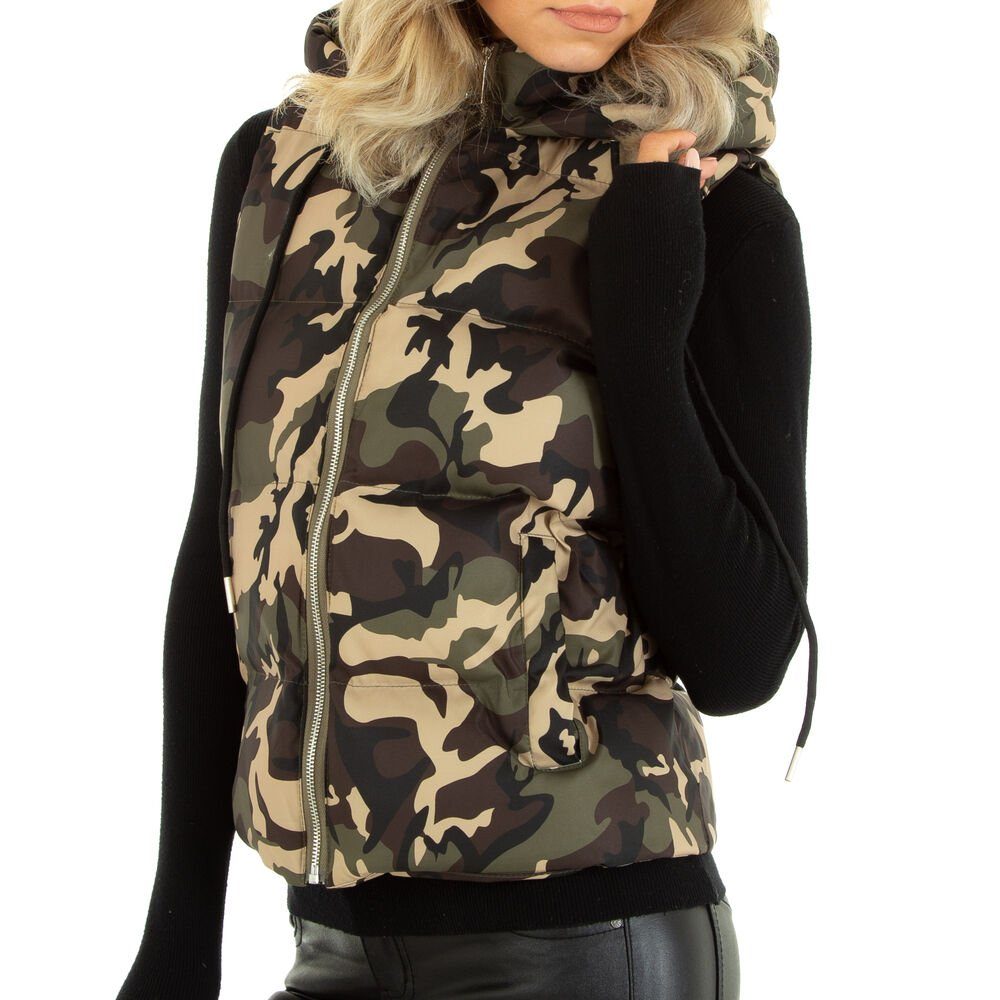 Ital-Design Longweste Damen Freizeit (78473304) Kapuze günstig online kaufen