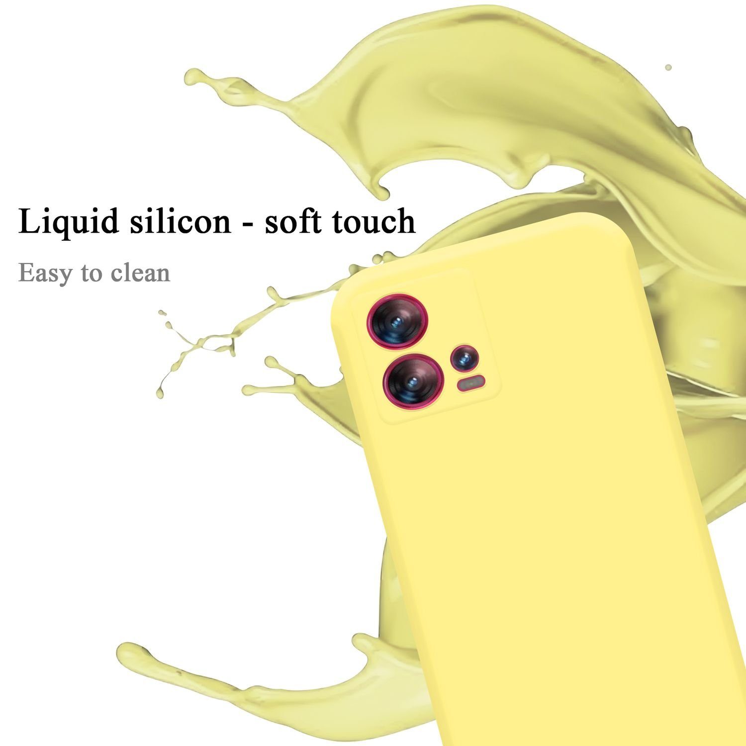 Cadorabo Handyhülle für Hülle Motorola EDGE 30 FUSION, Flexible Hülle TPU Silikon Schutzhülle Back Cover Case