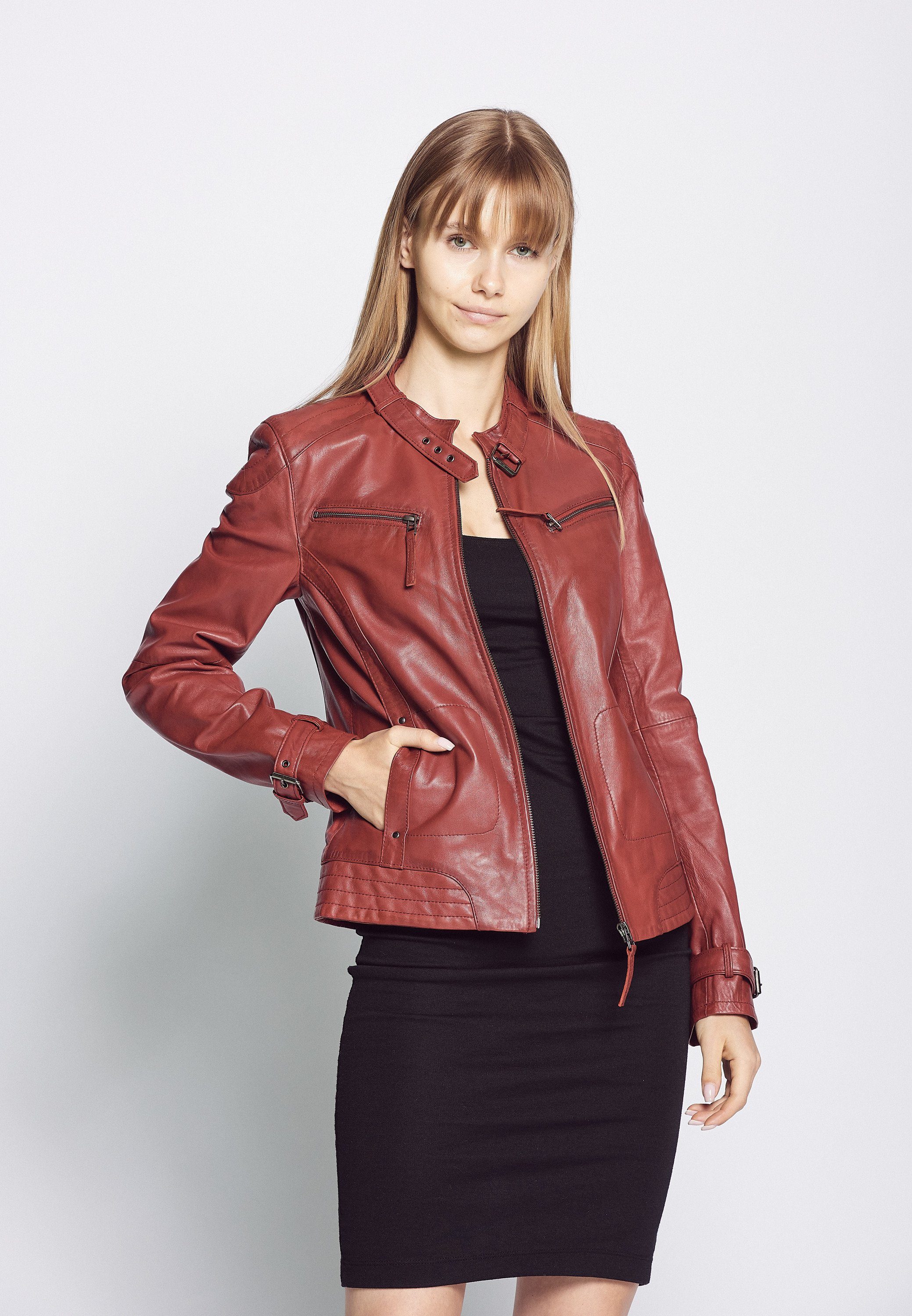 MUSTANG Lederjacke 14Ryana red | Übergangsjacken