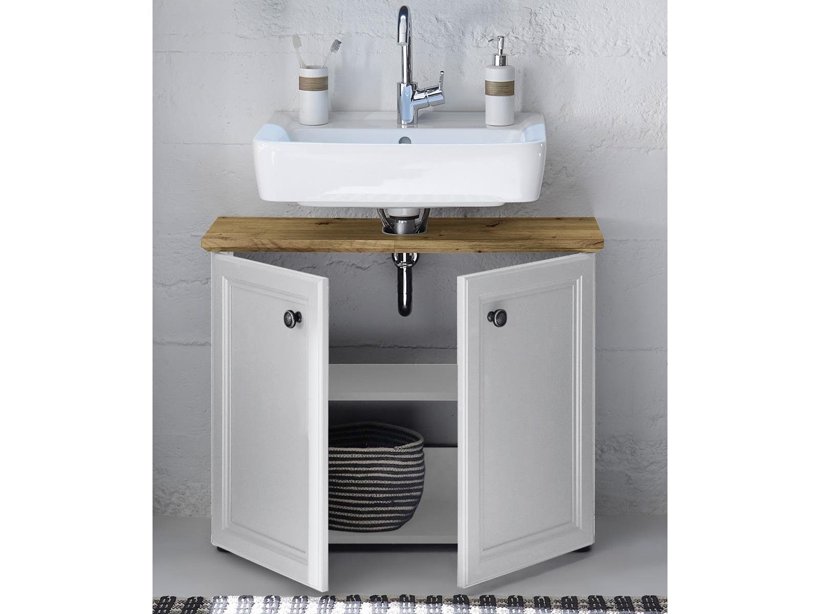 BEGA BBK Waschbeckenunterschrank 84 x 67 x 32 cm (B/H/T)